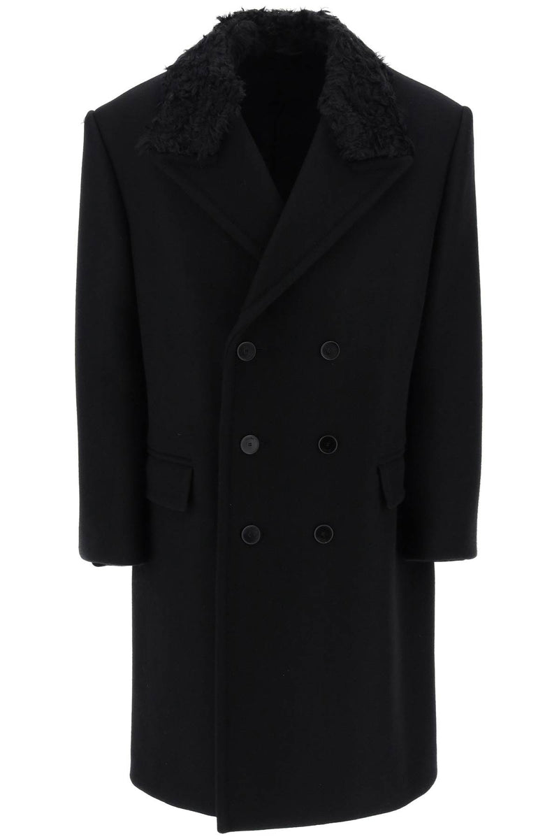 Lanvin Wool Oversize Coat Black