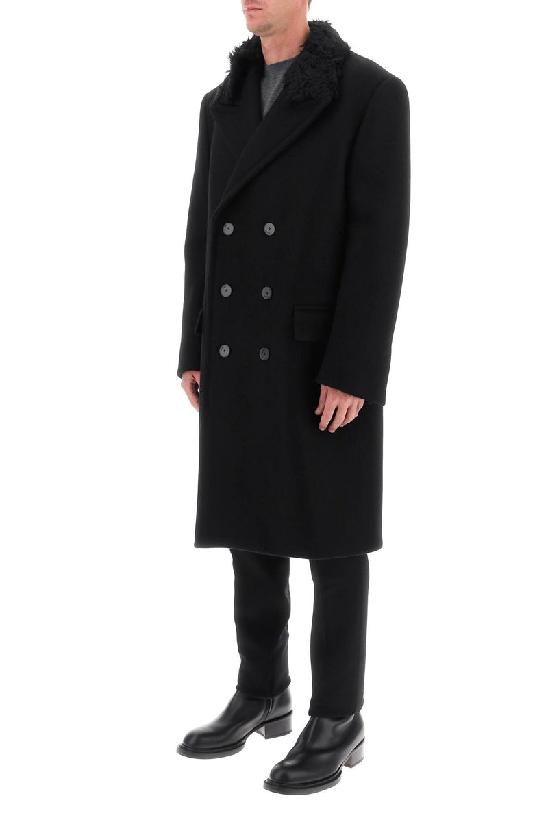 Lanvin Wool Oversize Coat Black