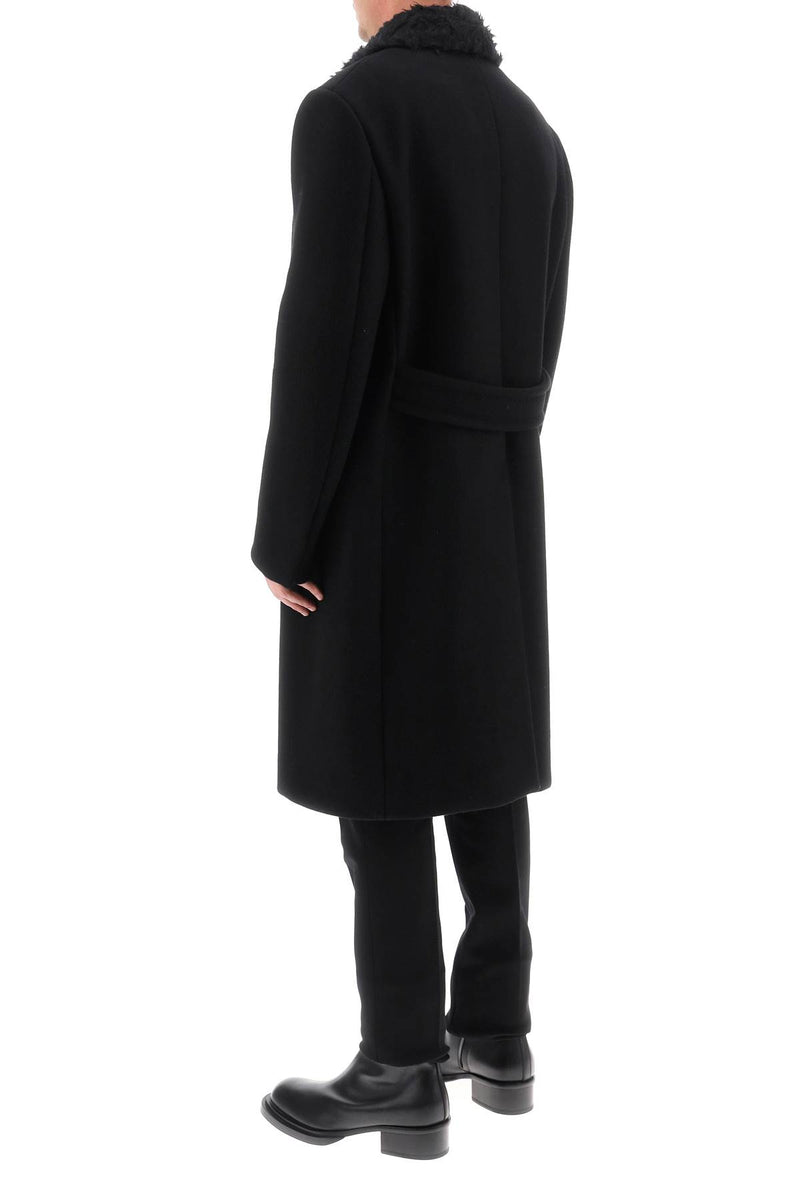 Lanvin Wool Oversize Coat Black