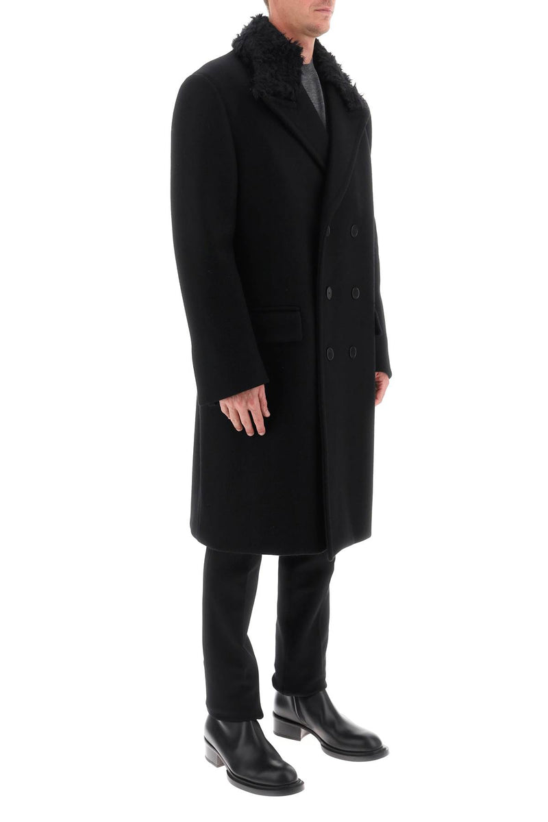 Lanvin Wool Oversize Coat Black