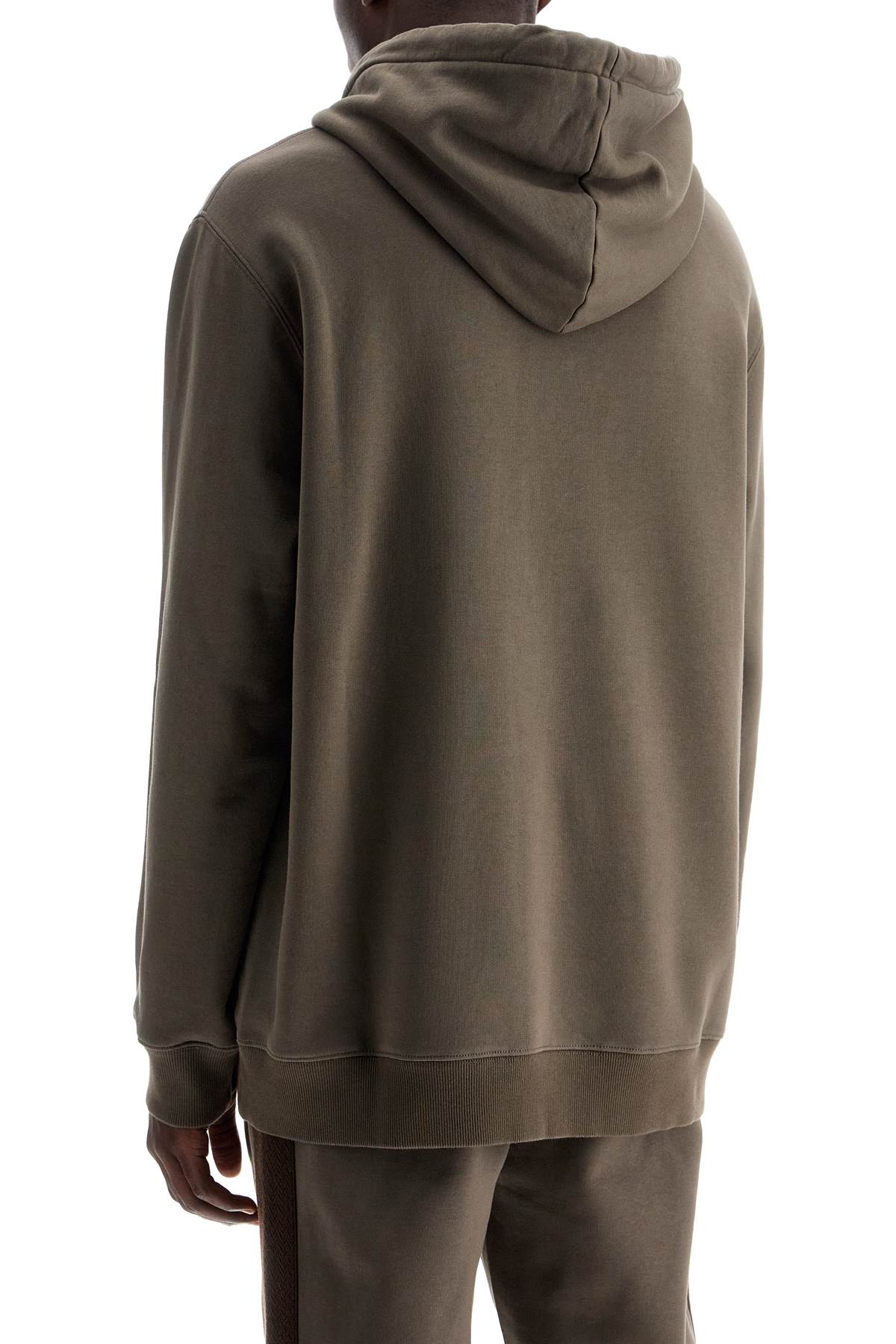 Lanvin Hooded Curb Sweat Brown