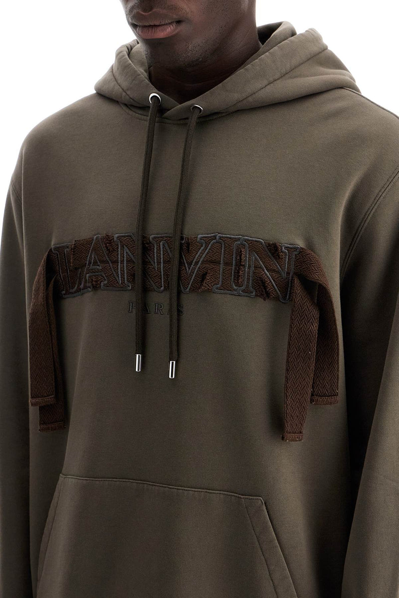 Lanvin Hooded Curb Sweat Brown