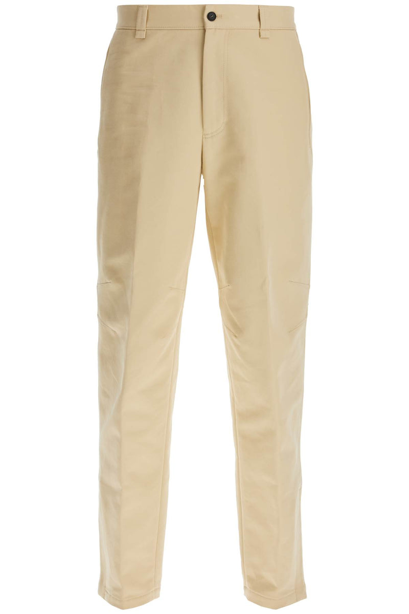 Lanvin Biker Gabardine Trousers Beige