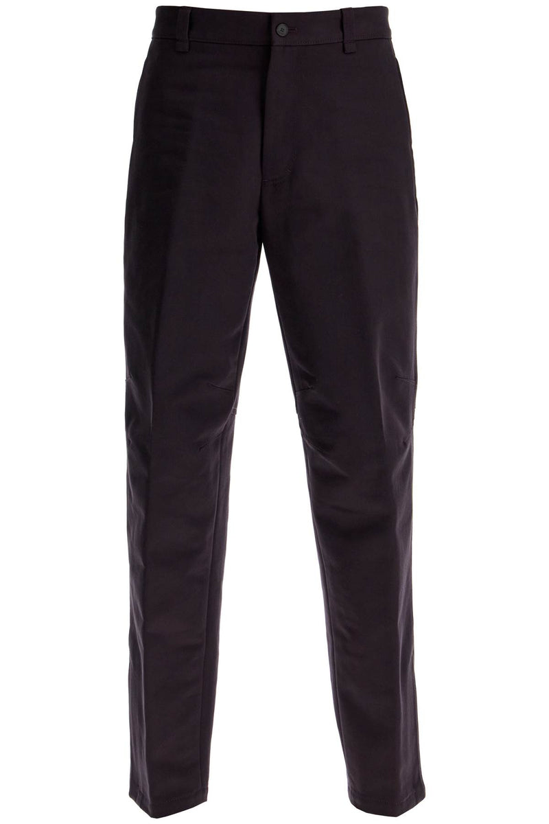 Lanvin Biker Gabardine Trousers Purple