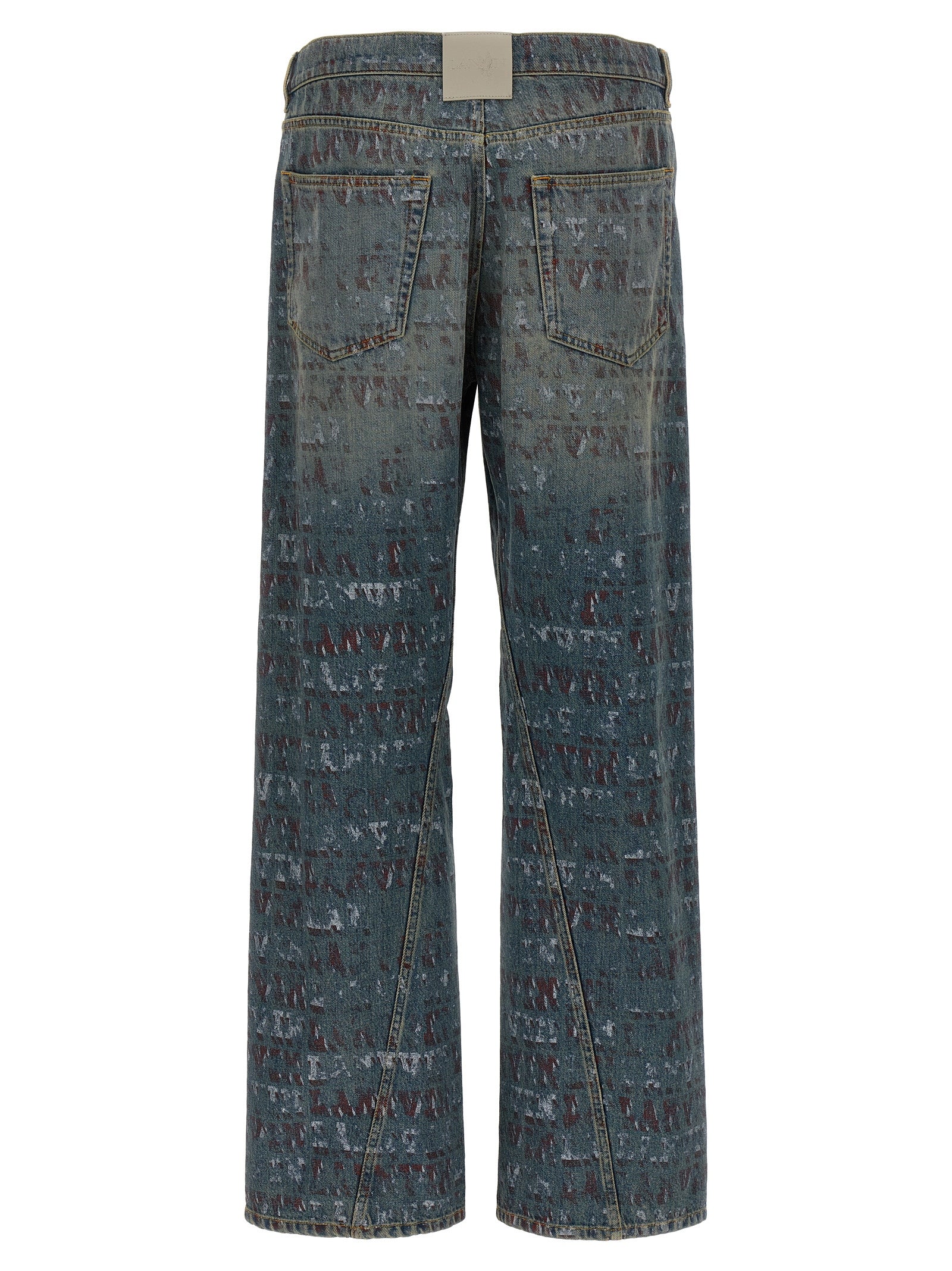 Lanvin Logo Print Jeans