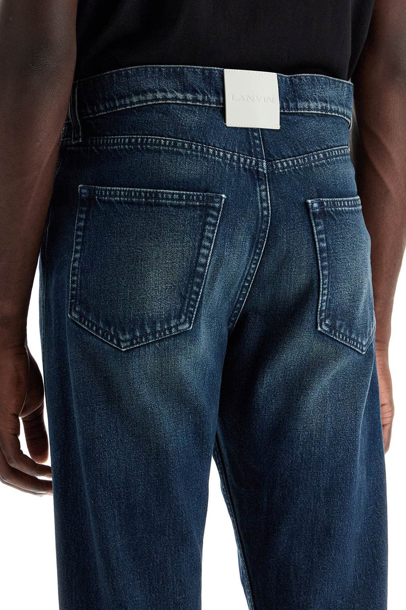 Lanvin Jeans With Twisted Seams Blue