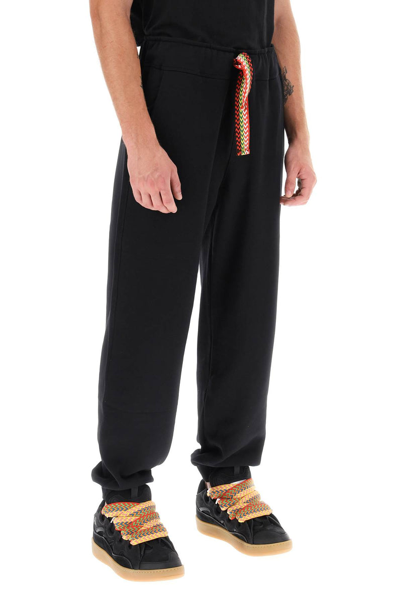 Lanvin 'Curb Lace' Sweatpants Black