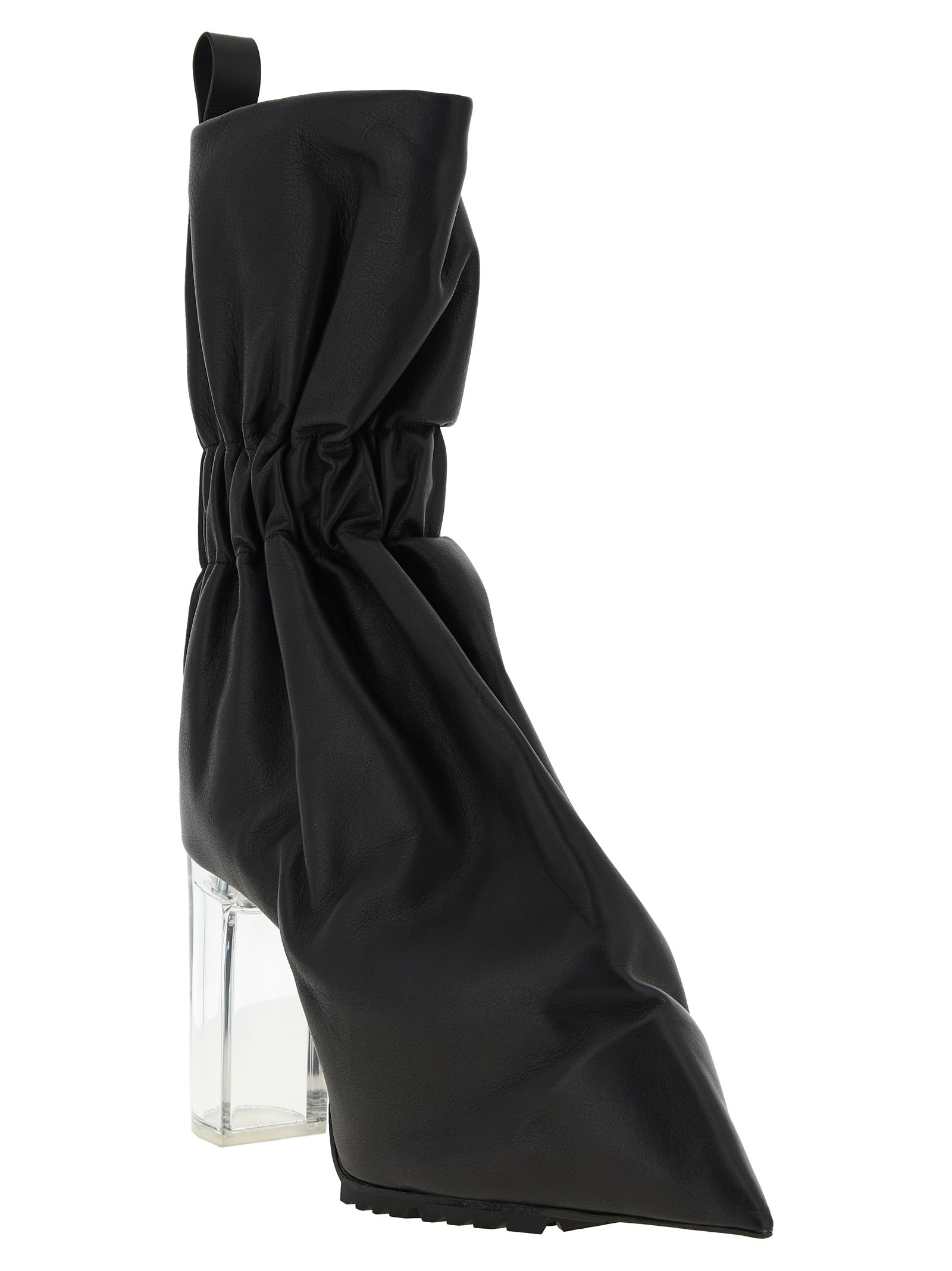 Rick Owens 'Pull On Cuffed Taquito' Ankle Boots