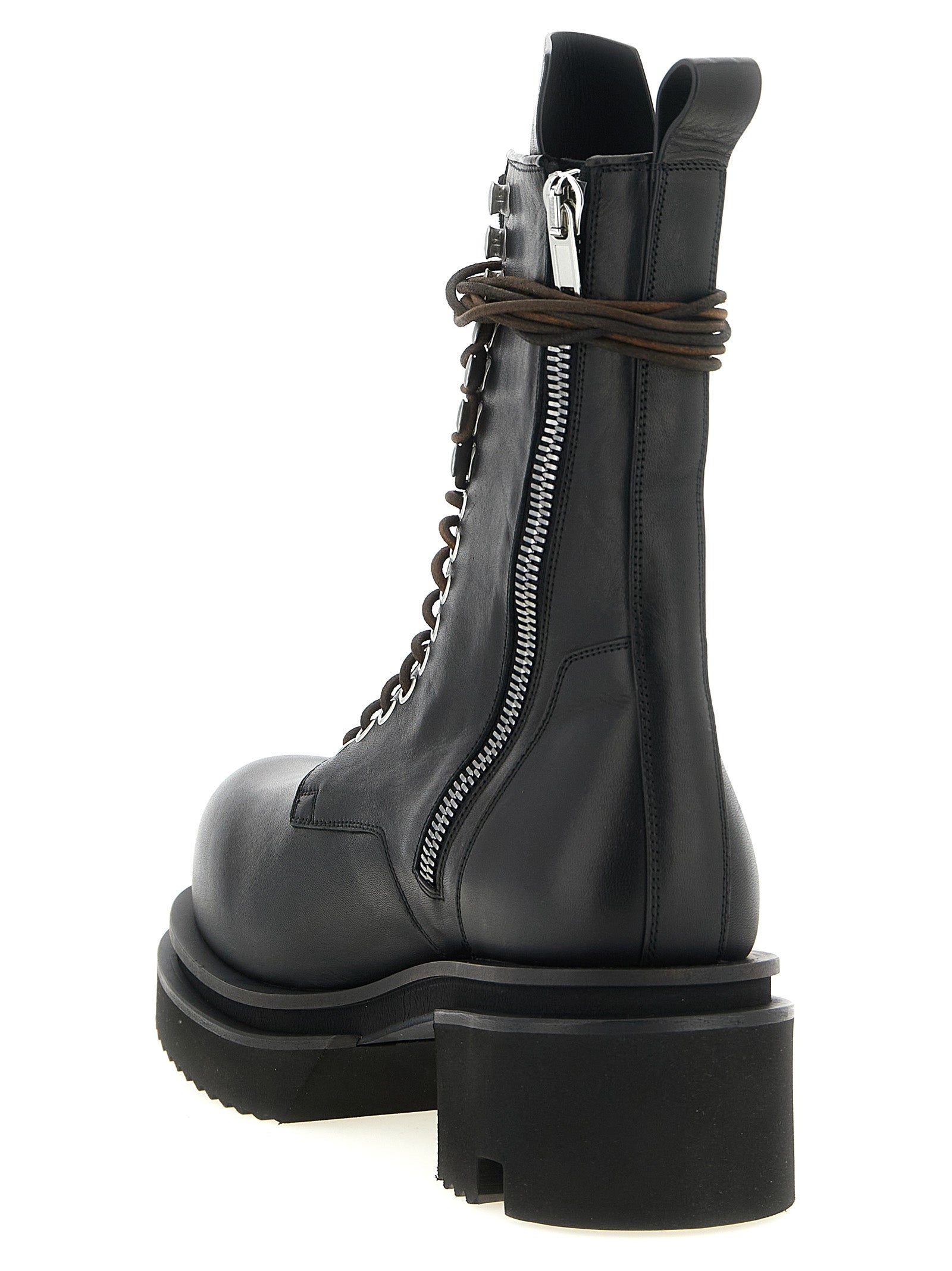 Rick Owens 'Lace Up Bogun' Combat Boots