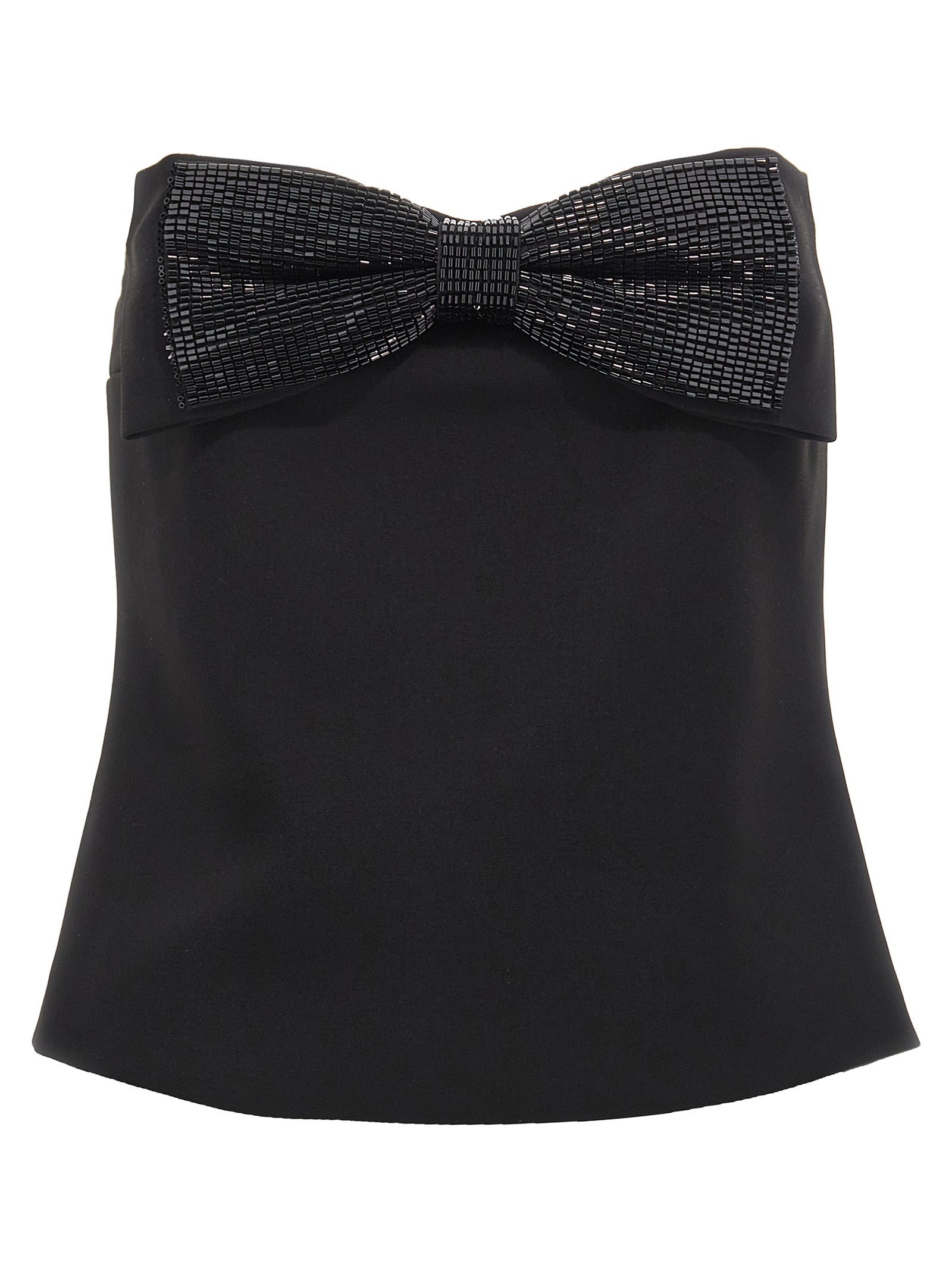 Self Portrait 'Black Crepe Bandeau' Top