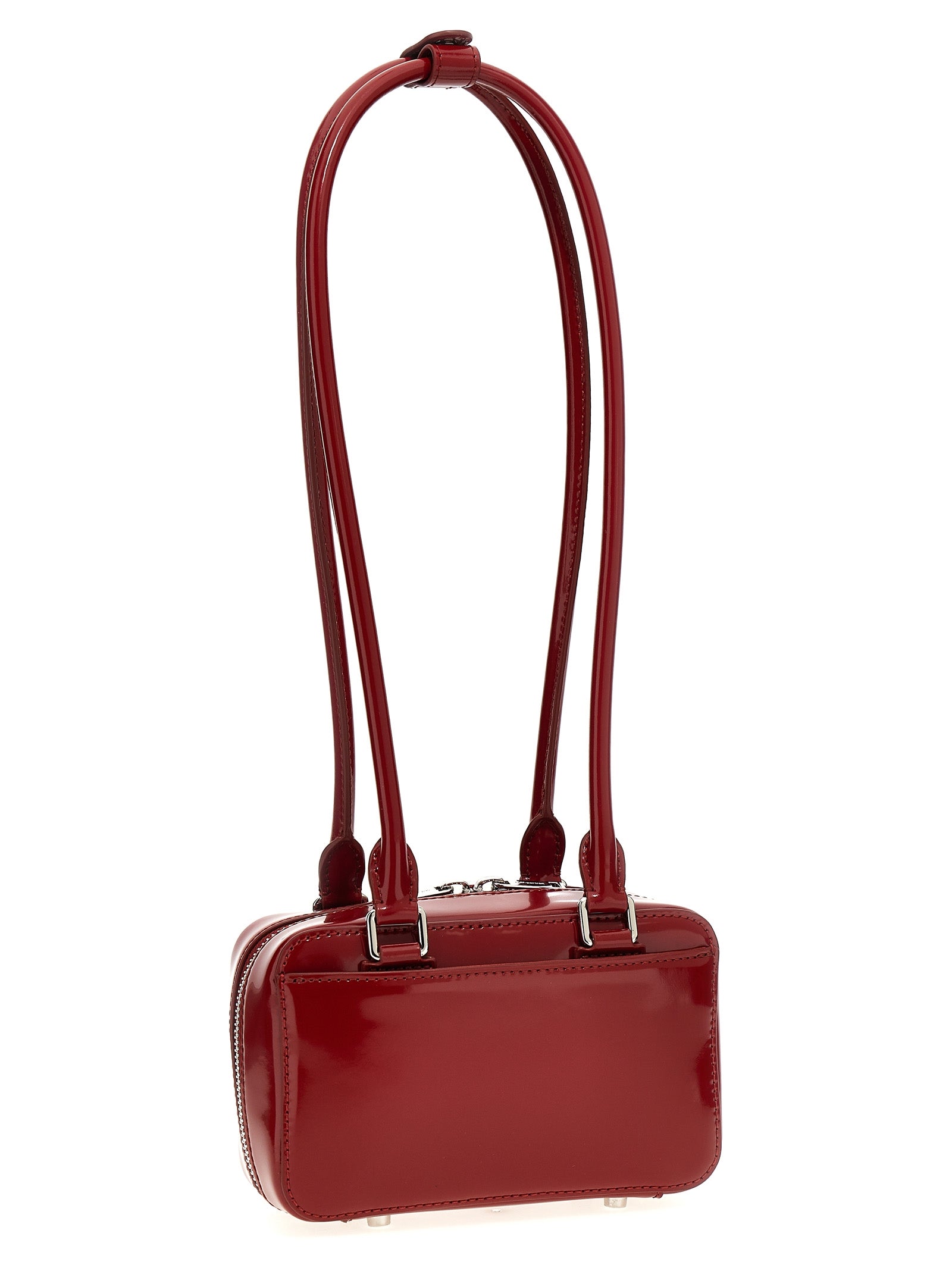 Self Portrait 'Burgundy Leather' Shoulder Bag