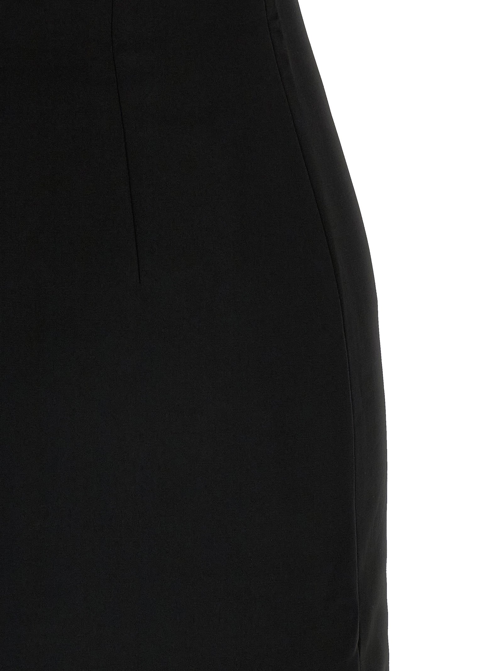 Self Portrait 'Black Crêpe Flower Maxi' Dress