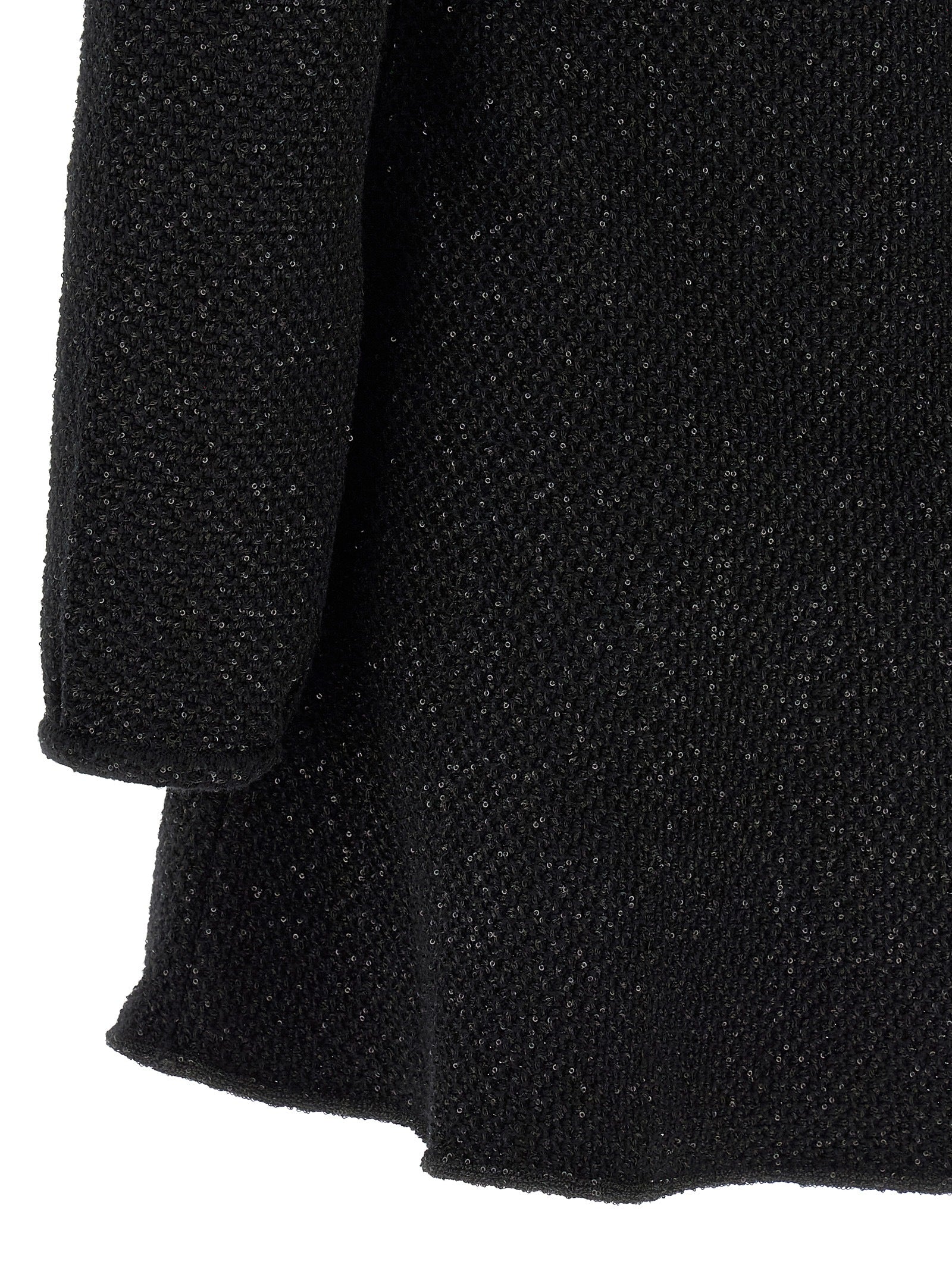 Self Portrait 'Black Sequin Knit Mini' Dress