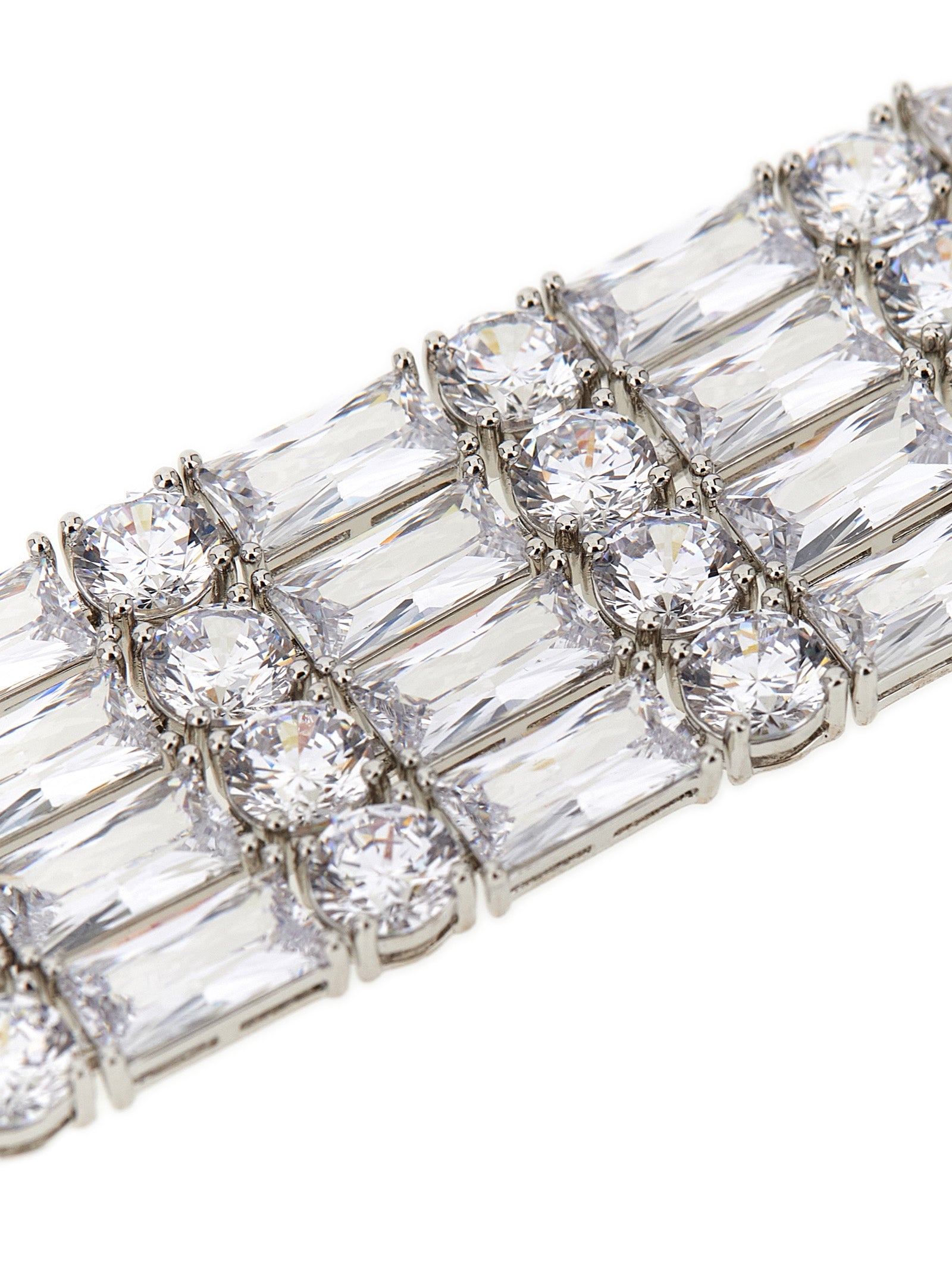 Self Portrait 'Silver Crystal' Necklace