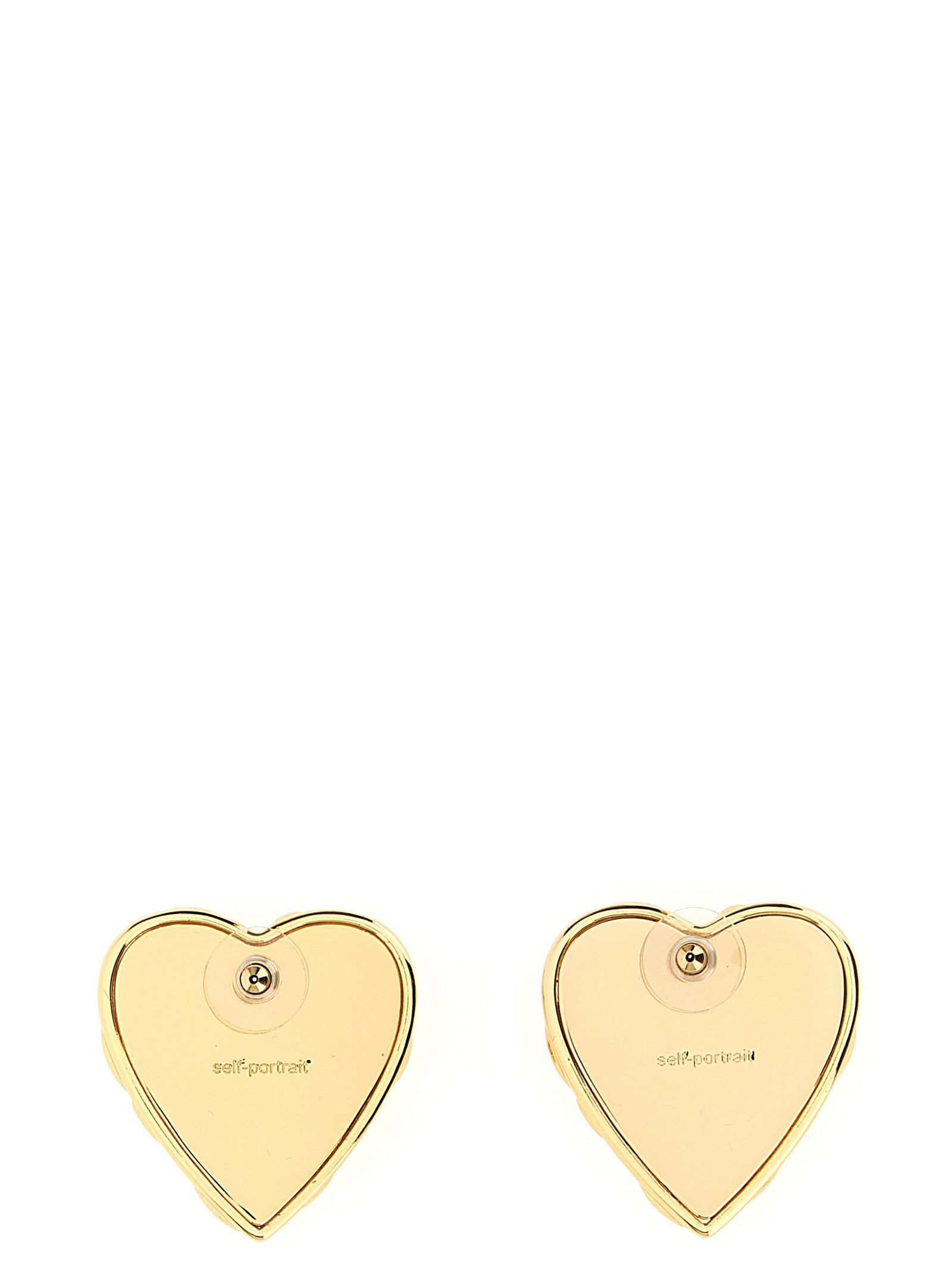 Self Portrait 'Embellished Heart' Earrings