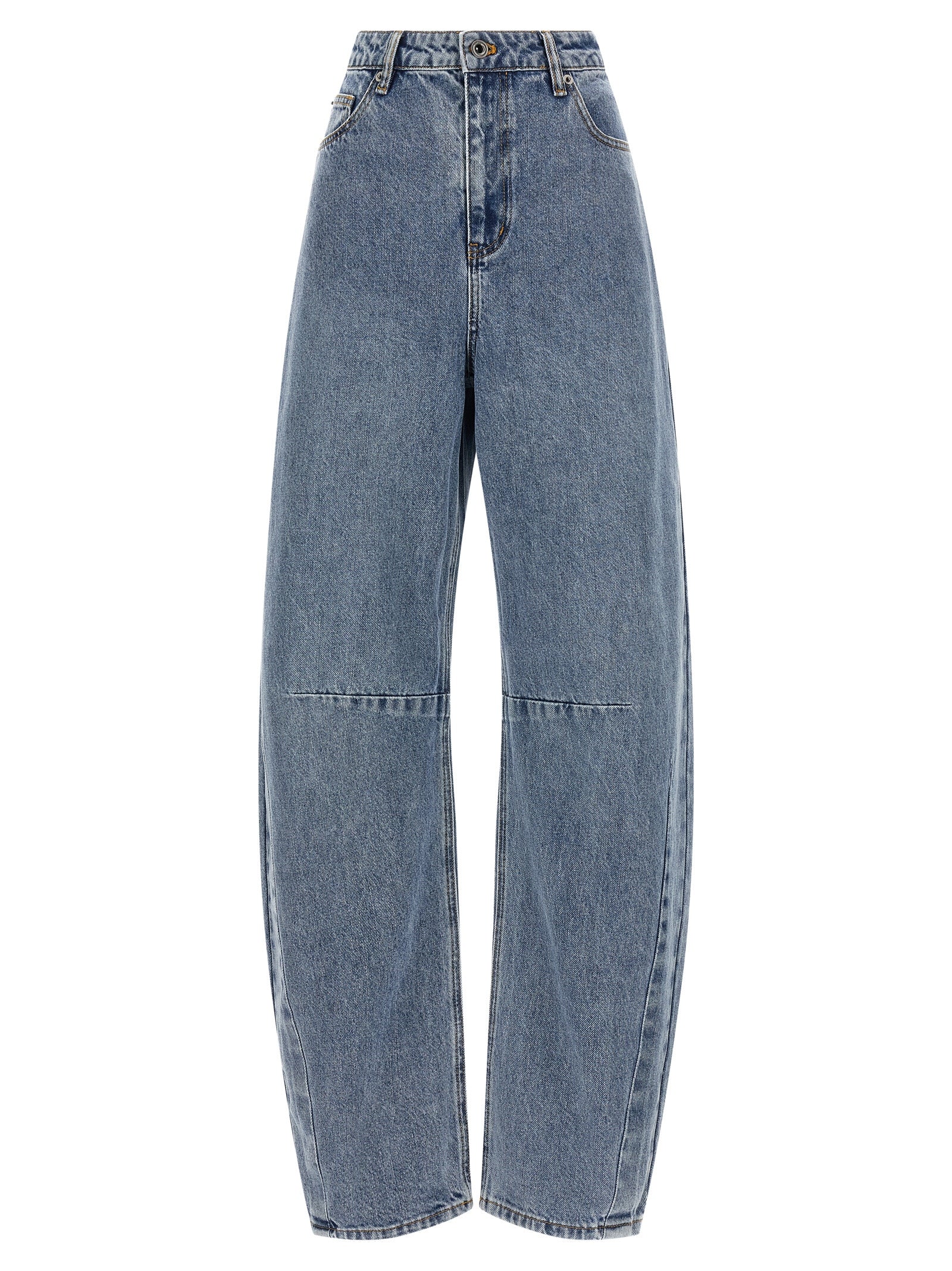 Self Portrait 'Blue Barrel Leg' Jeans