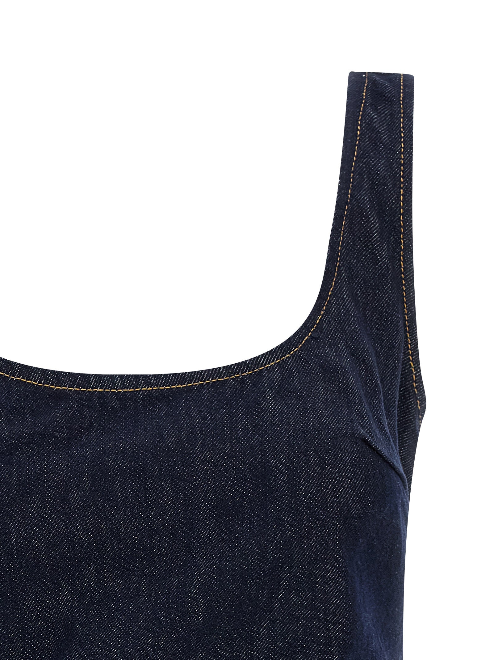 Self Portrait 'Indigo Denim 3D Flower Mini' Dress