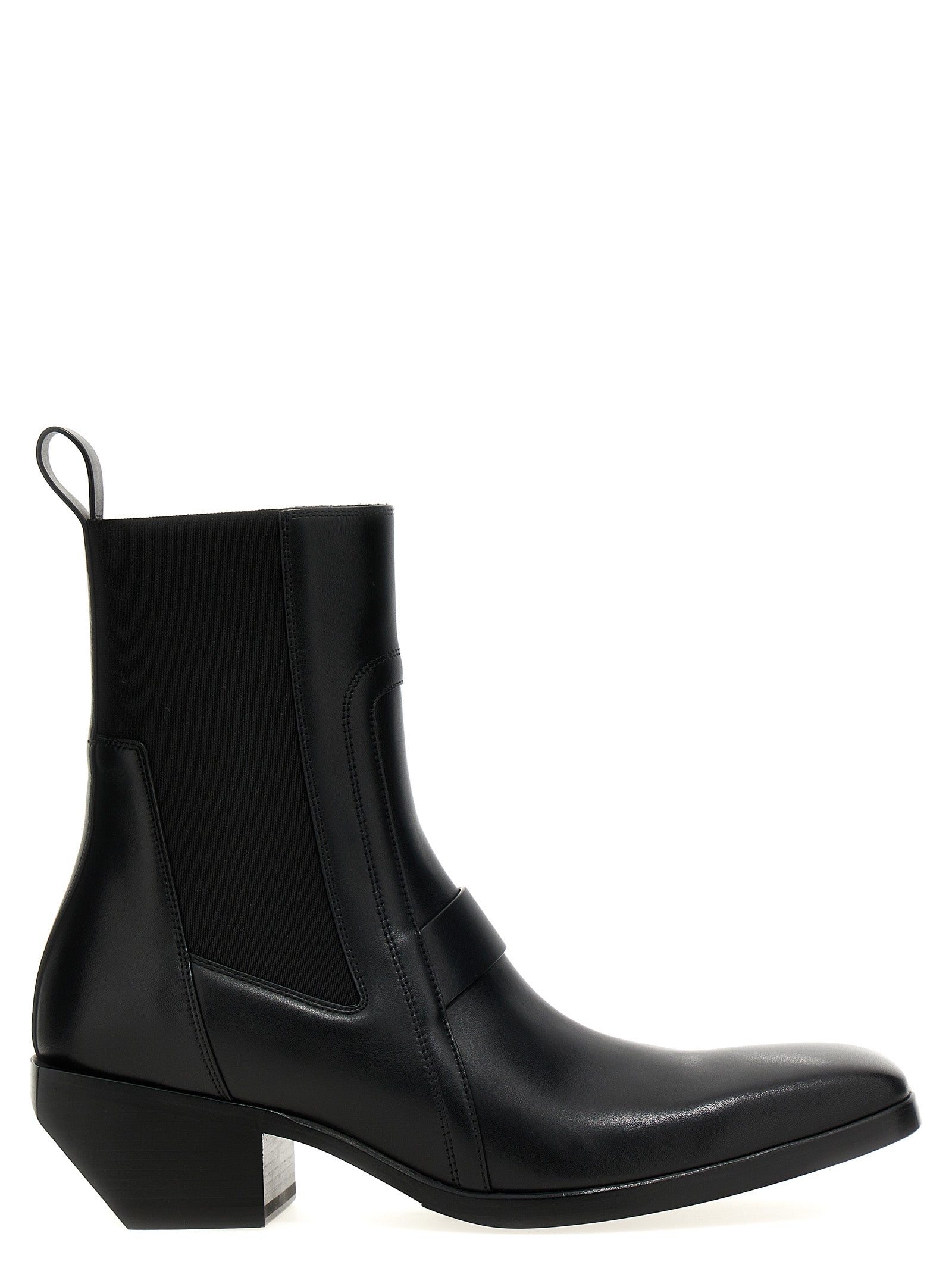 Rick Owens 'Heeled Silver' Boots