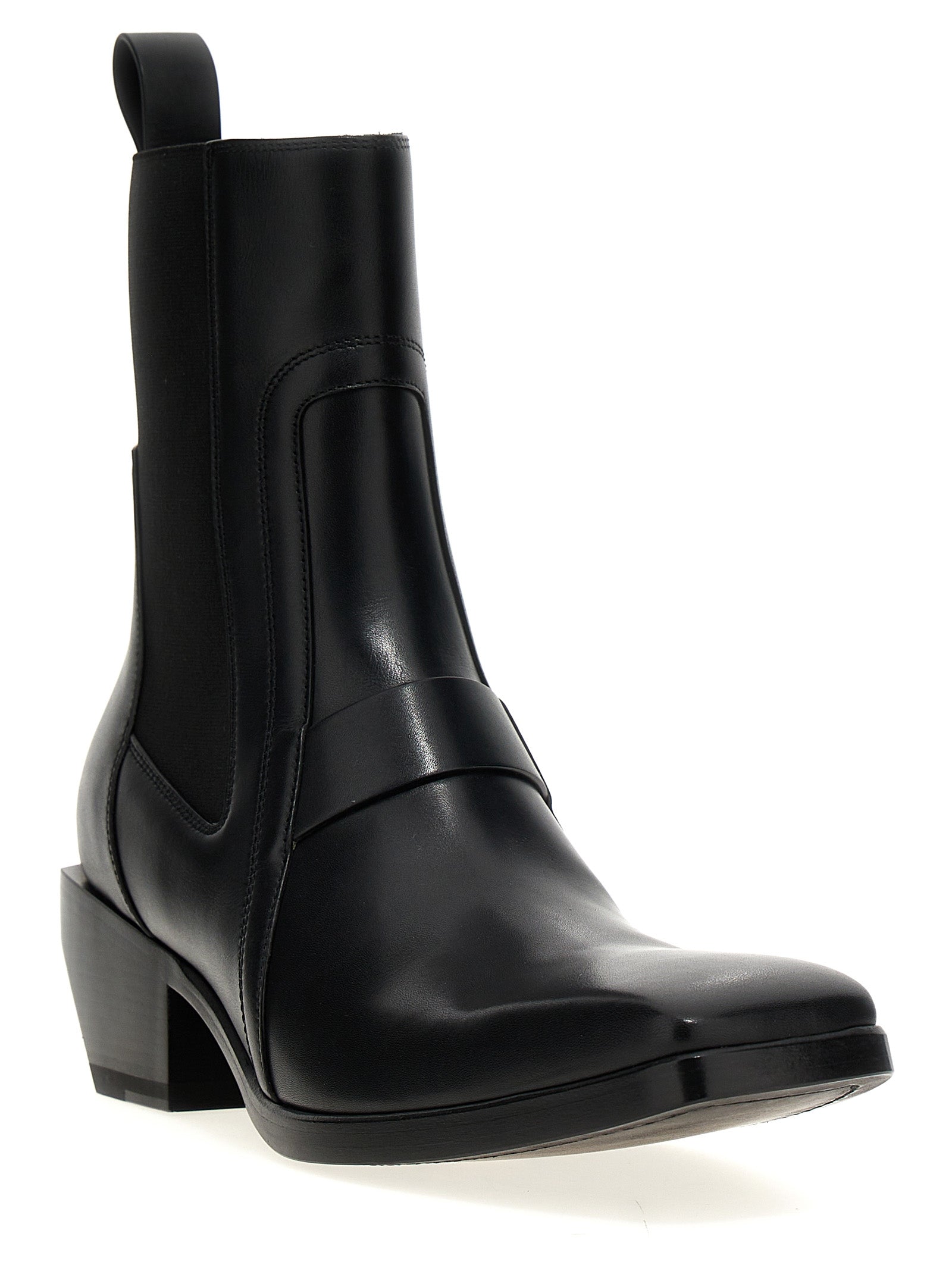 Rick Owens 'Heeled Silver' Boots