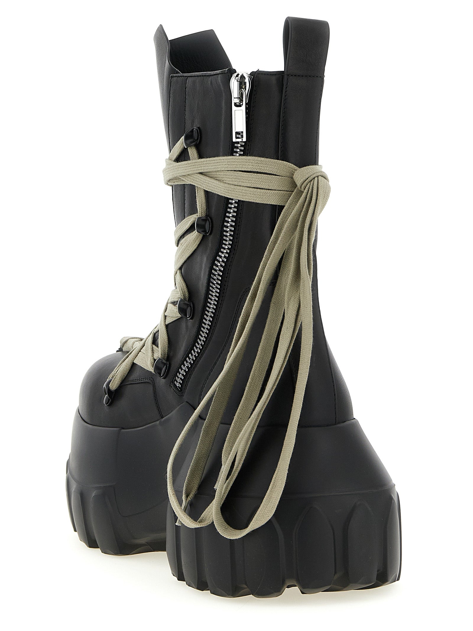 Rick Owens 'Megalaced Mega Tractor' Combat Boots
