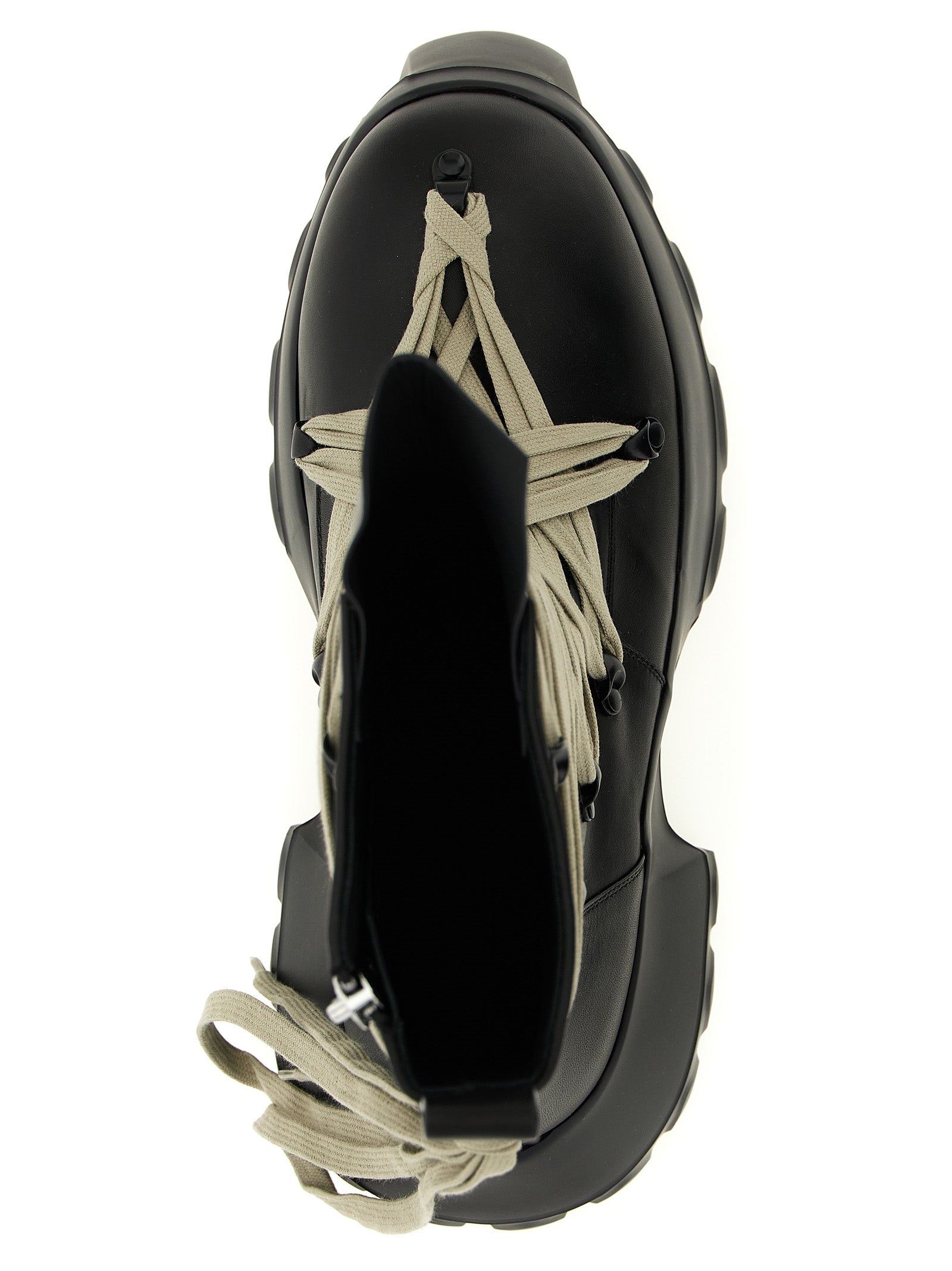 Rick Owens 'Megalaced Mega Tractor' Combat Boots