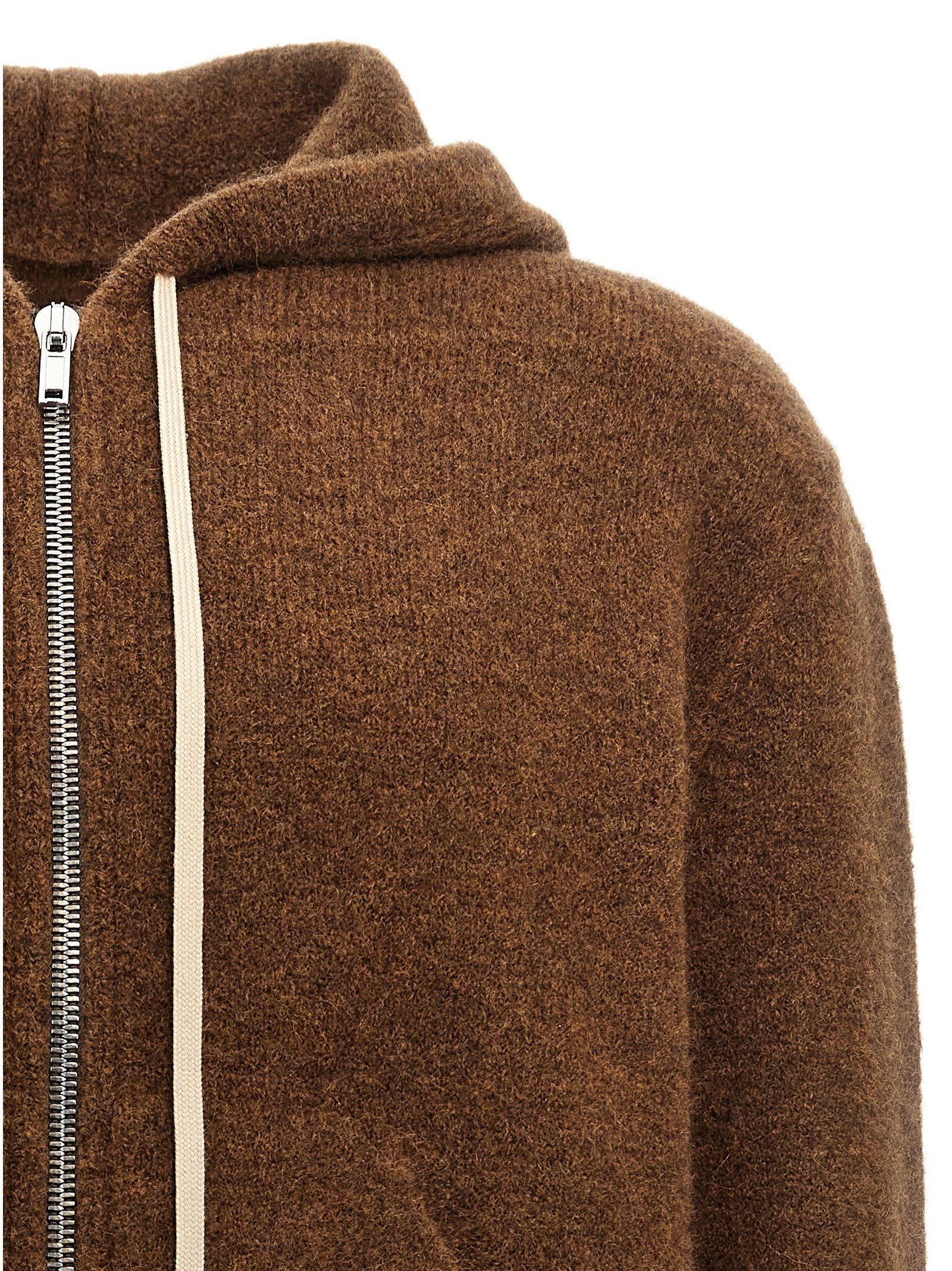 Rick Owens 'Zipped Hoodie Long' Hooded Cardigan