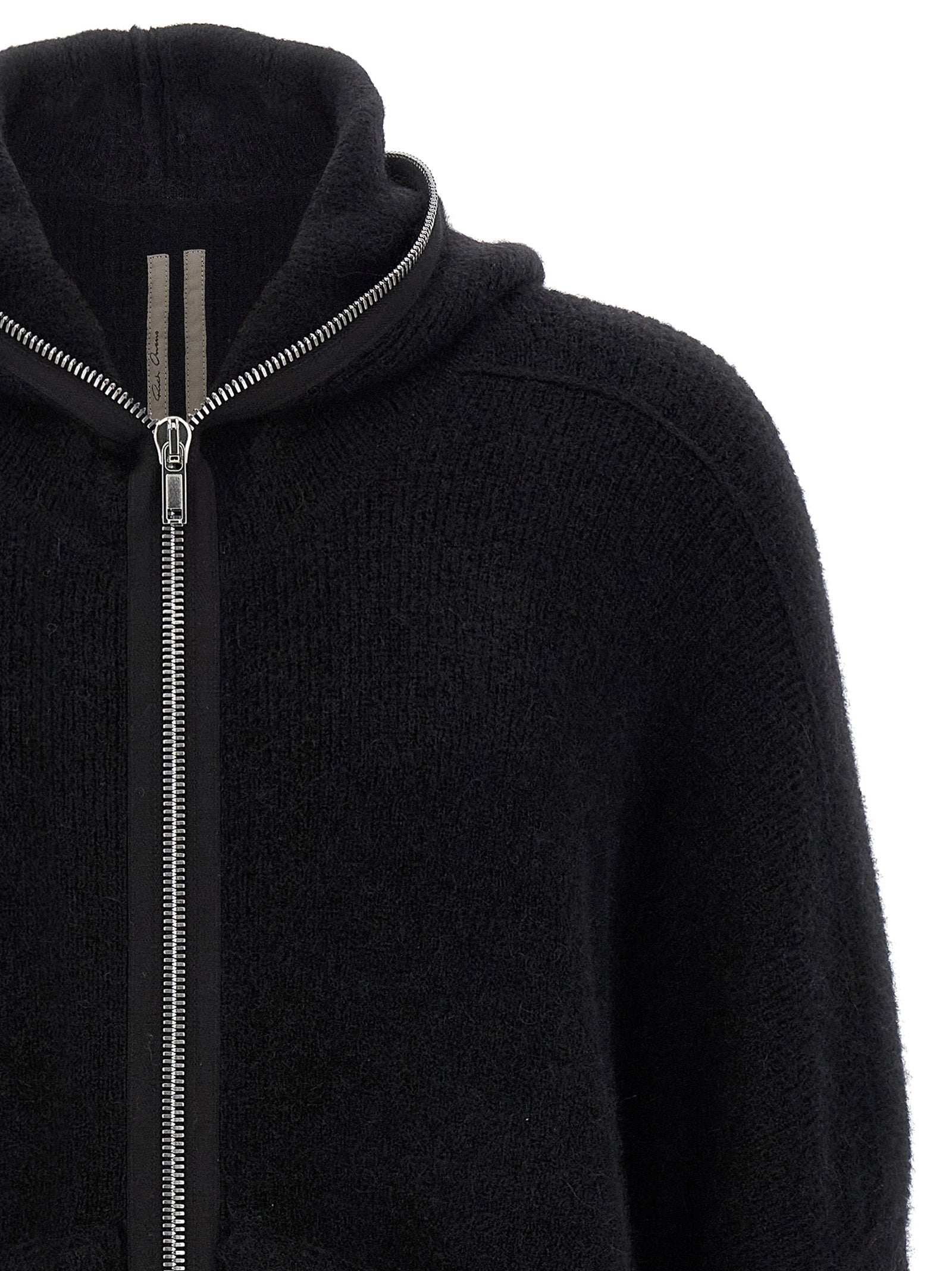 Rick Owens Hooded Wool Cardigan