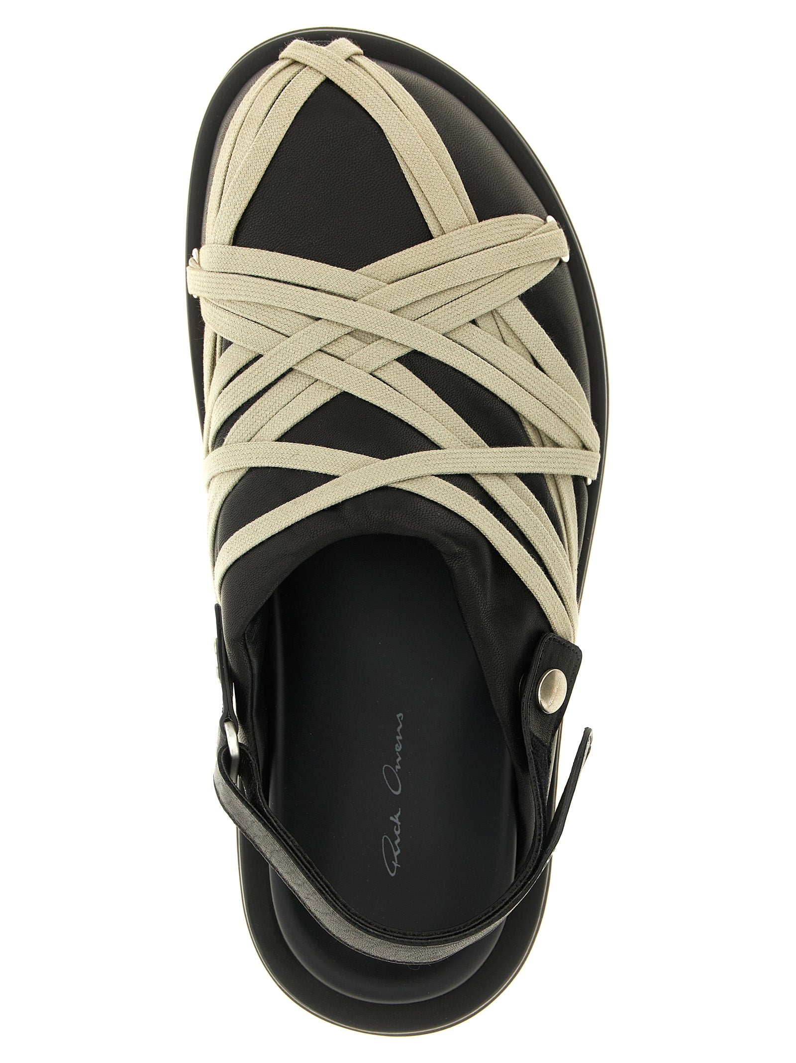 Rick Owens 'Padded Megalace Platform' Sabots