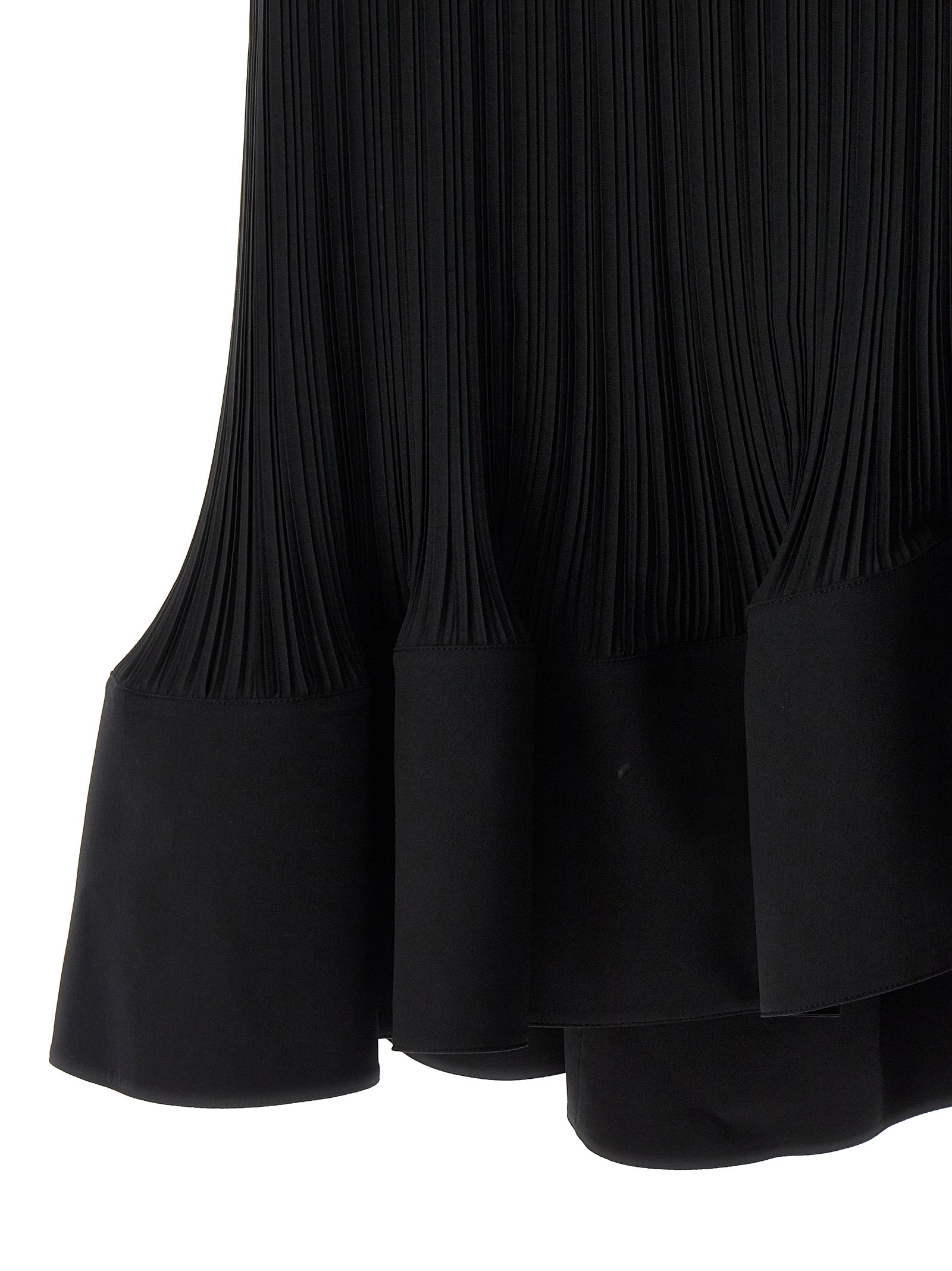 Lanvin Long Pleated Dress