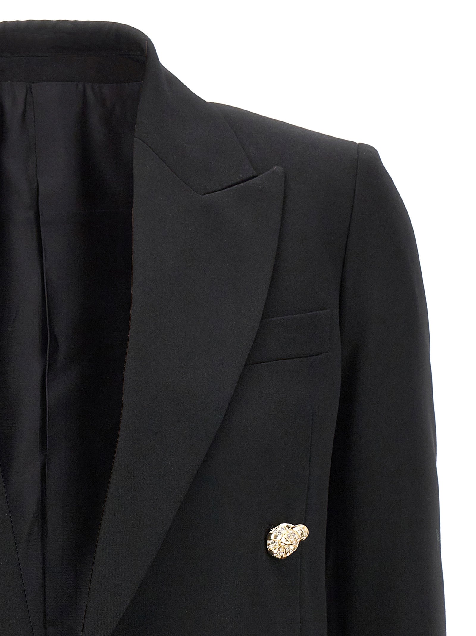 Lanvin Double Breast Jewel Buttons Blazer Jacket