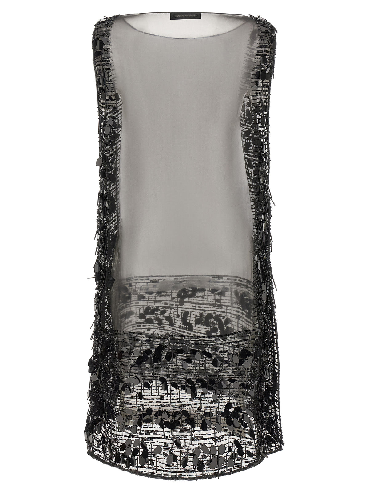 Lanvin Embroidered Silk Tunic Dress