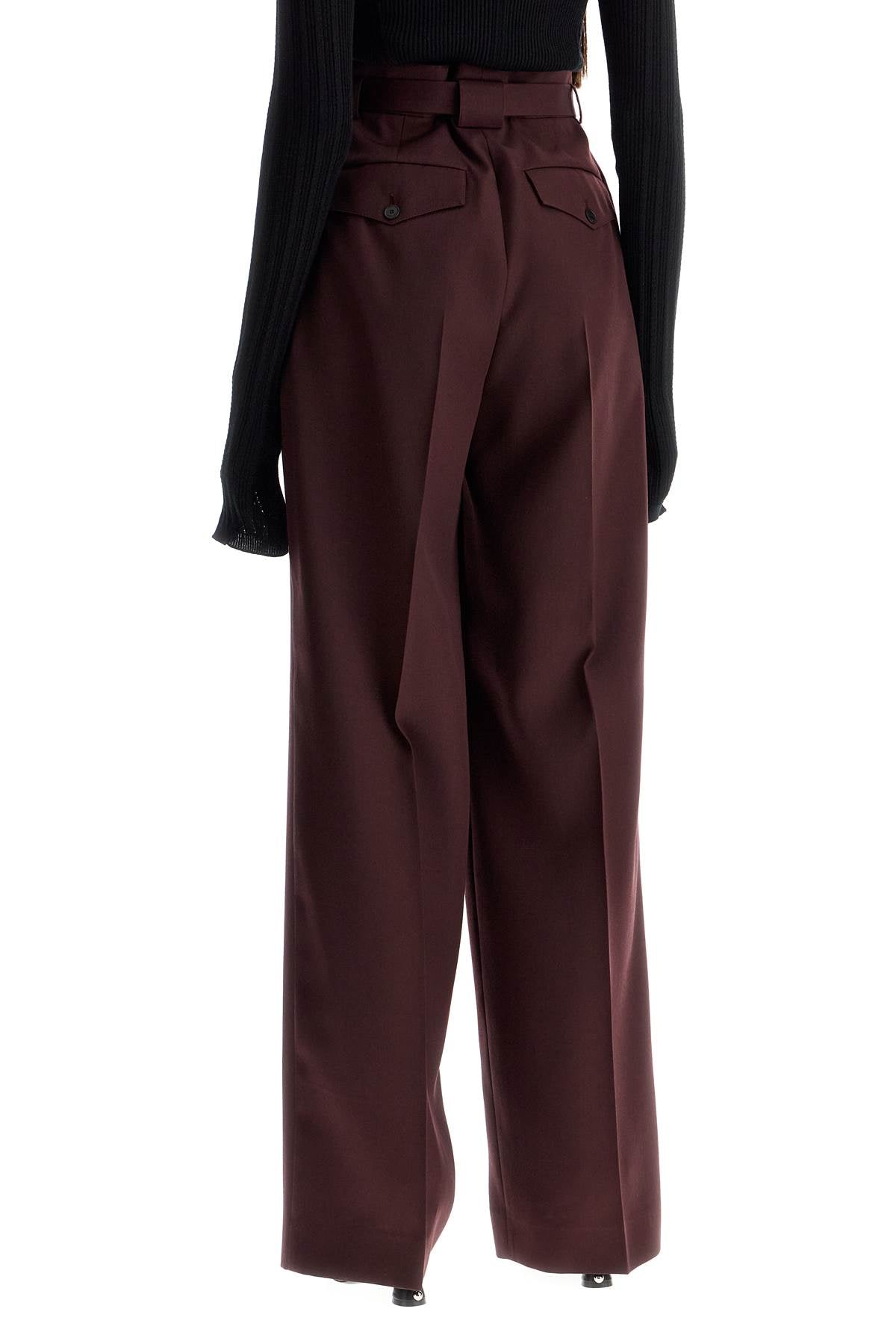 Lanvin Wide-Leg Pants With Belt