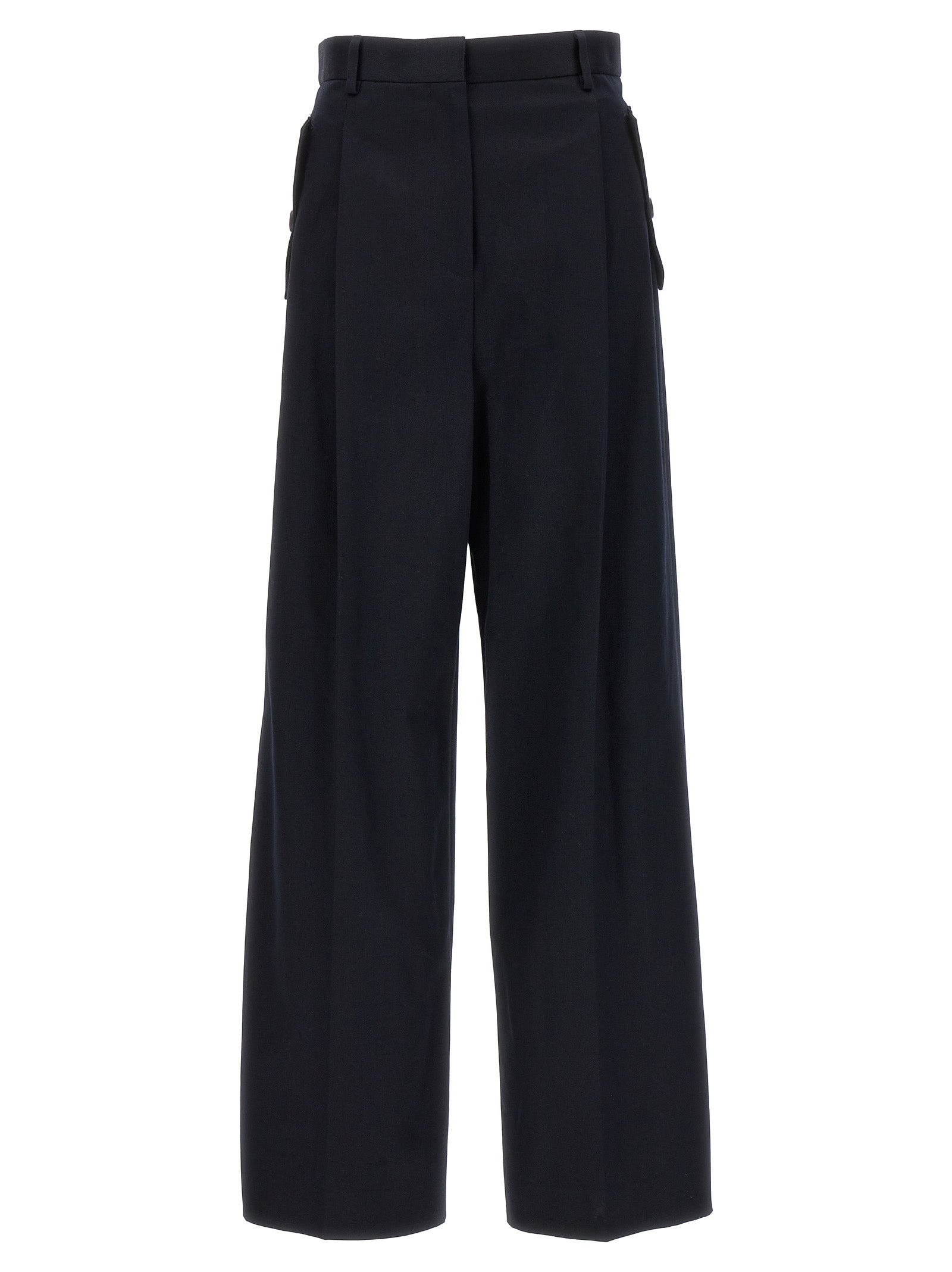 Lanvin Loose Leg Front Pleat Pants