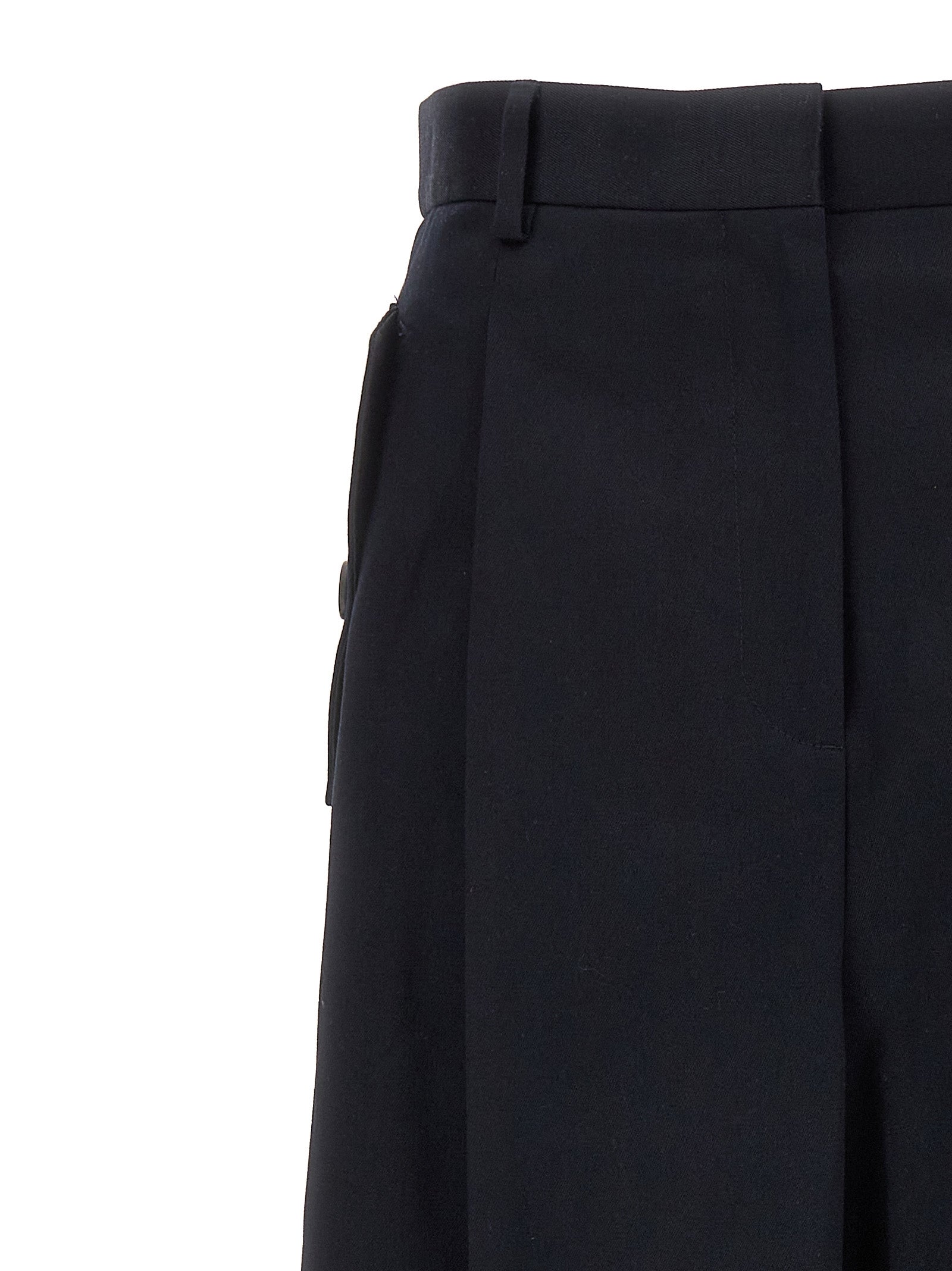 Lanvin Loose Leg Front Pleat Pants