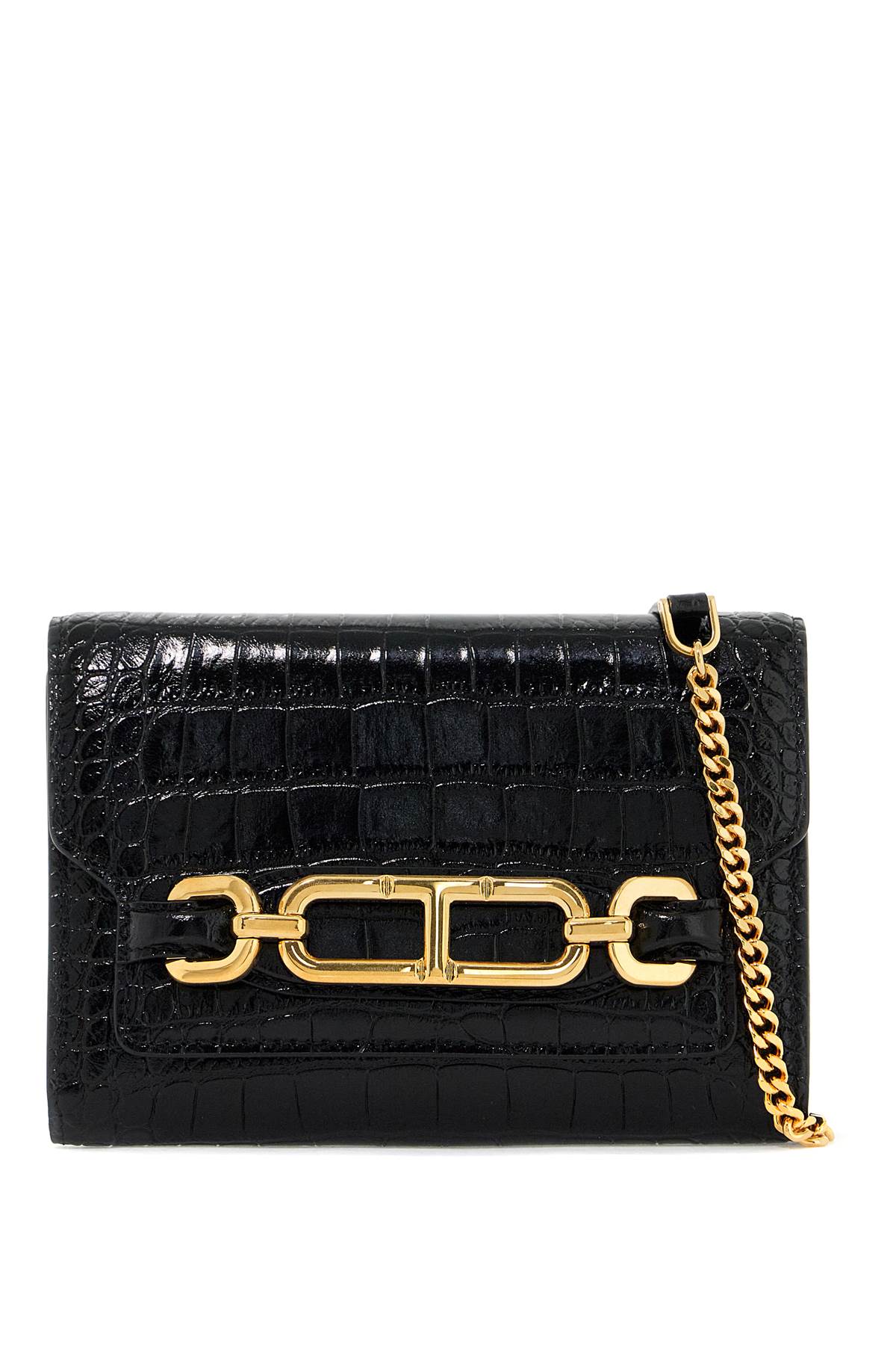 Tom Ford Embossed Crocodile Leather Mini Clutch