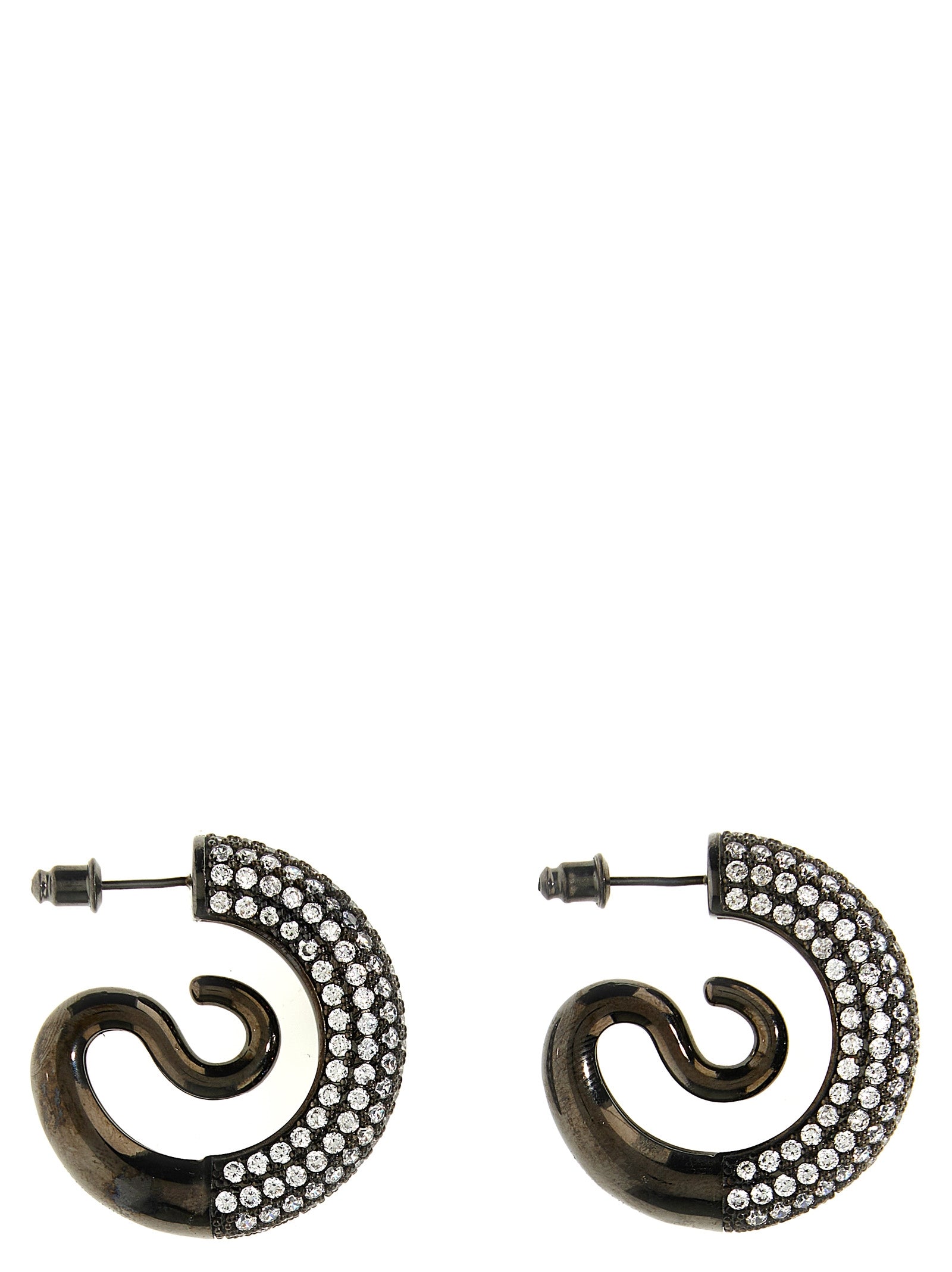 Panconesi 'Crystal Serpent Hoops' Earrings