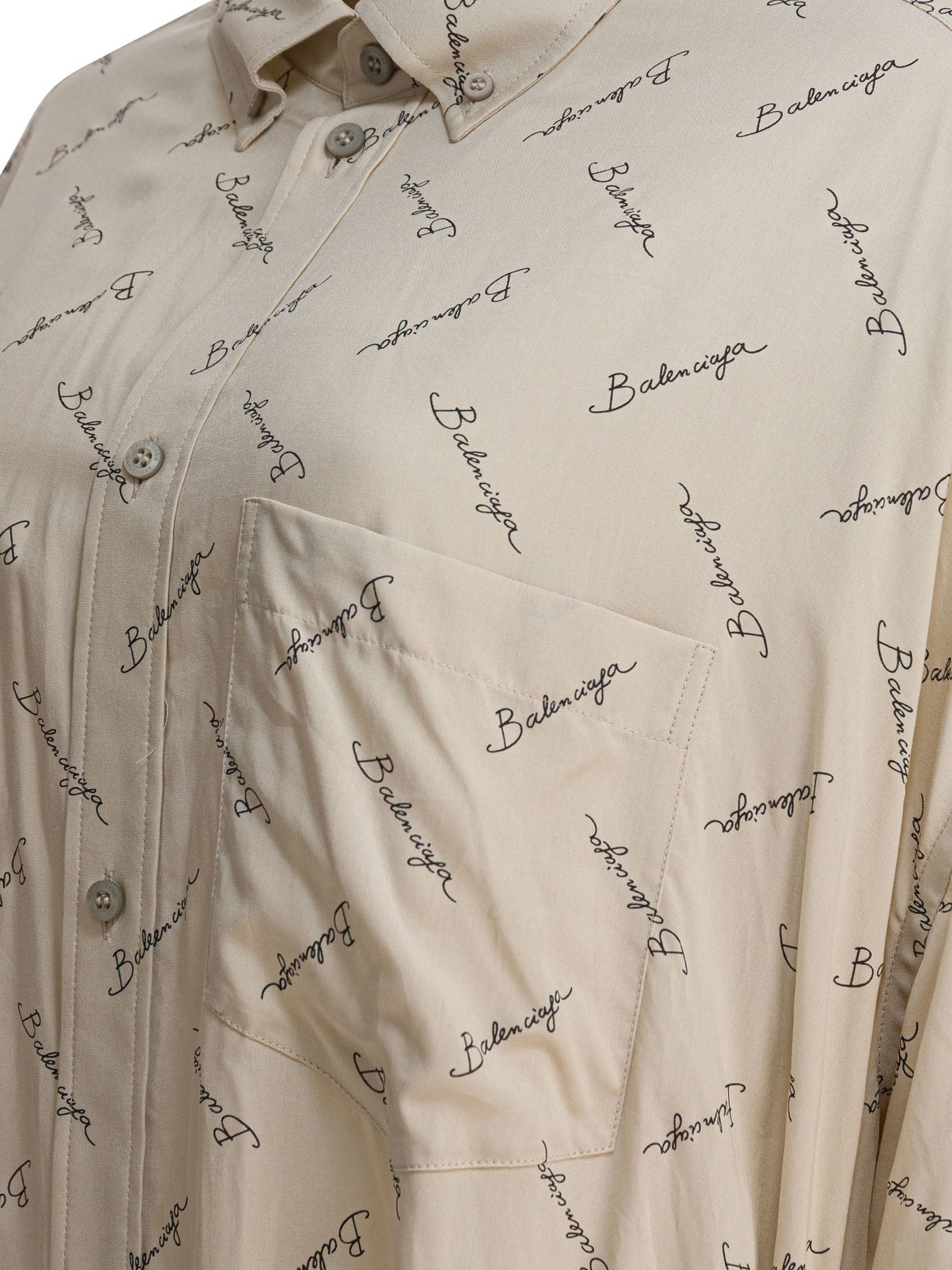 Balenciaga Oversized Shirt With Logo
