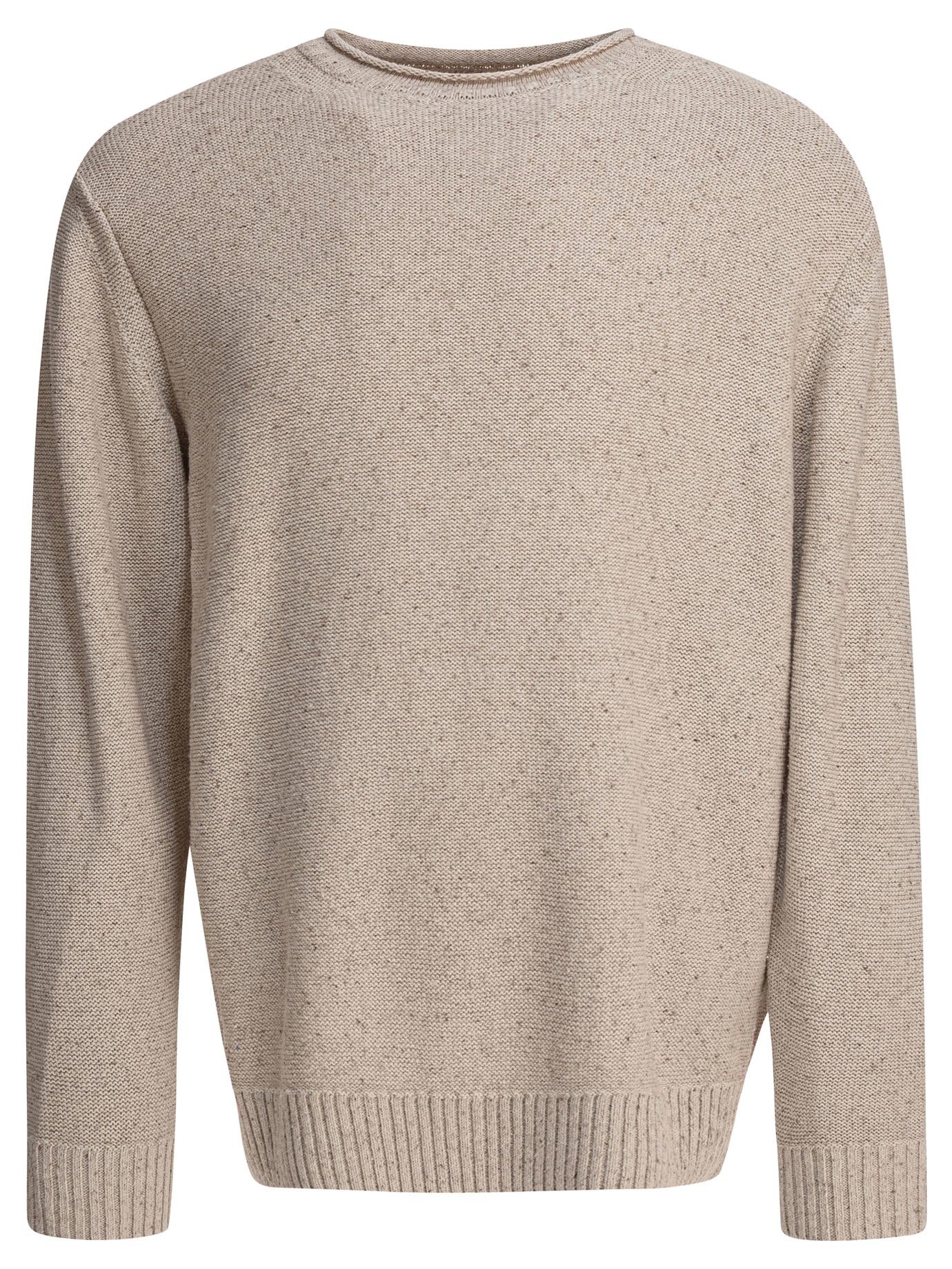 Beams Plus Round Neck Roll Sweater
