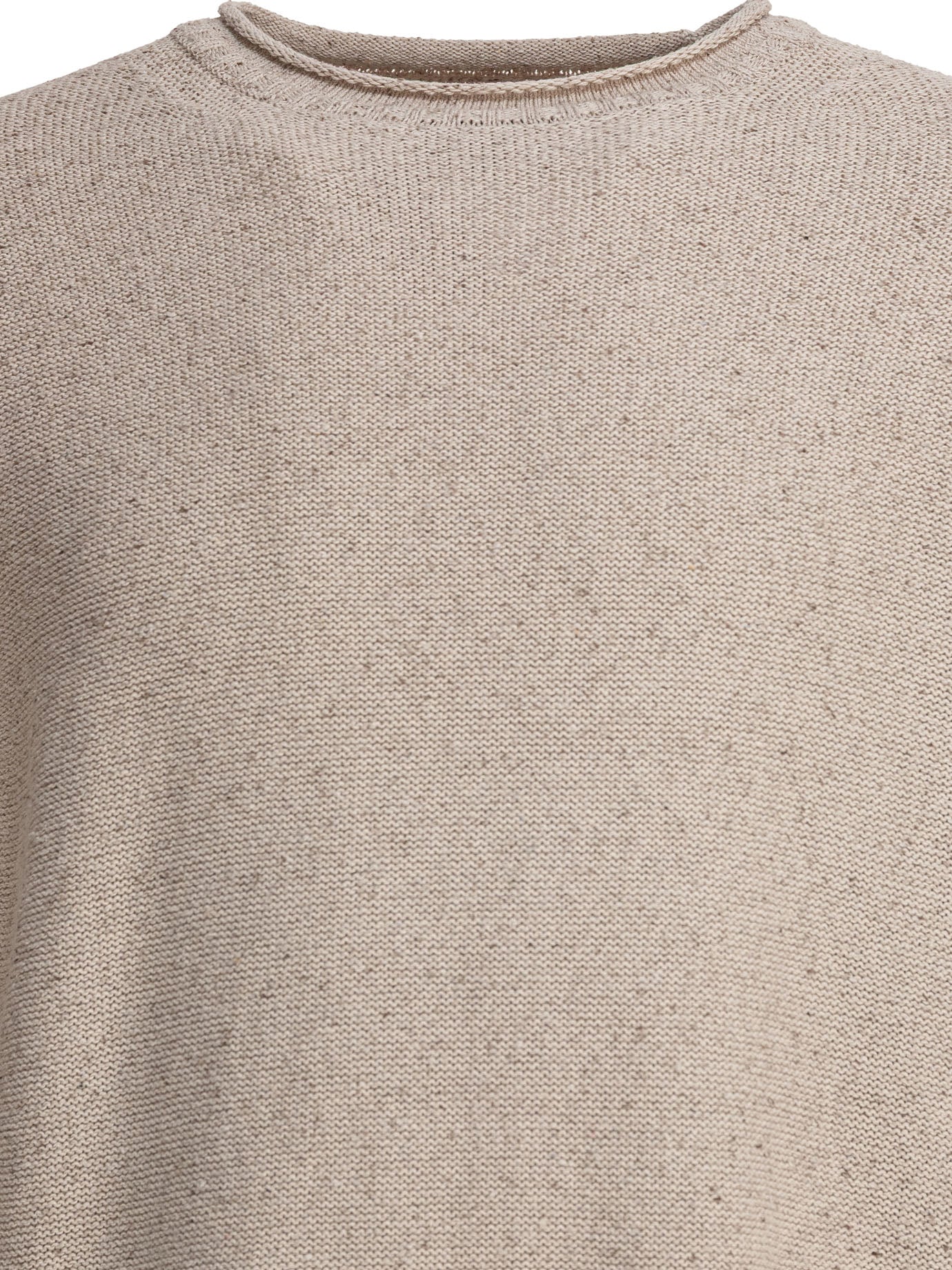 Beams Plus Round Neck Roll Sweater