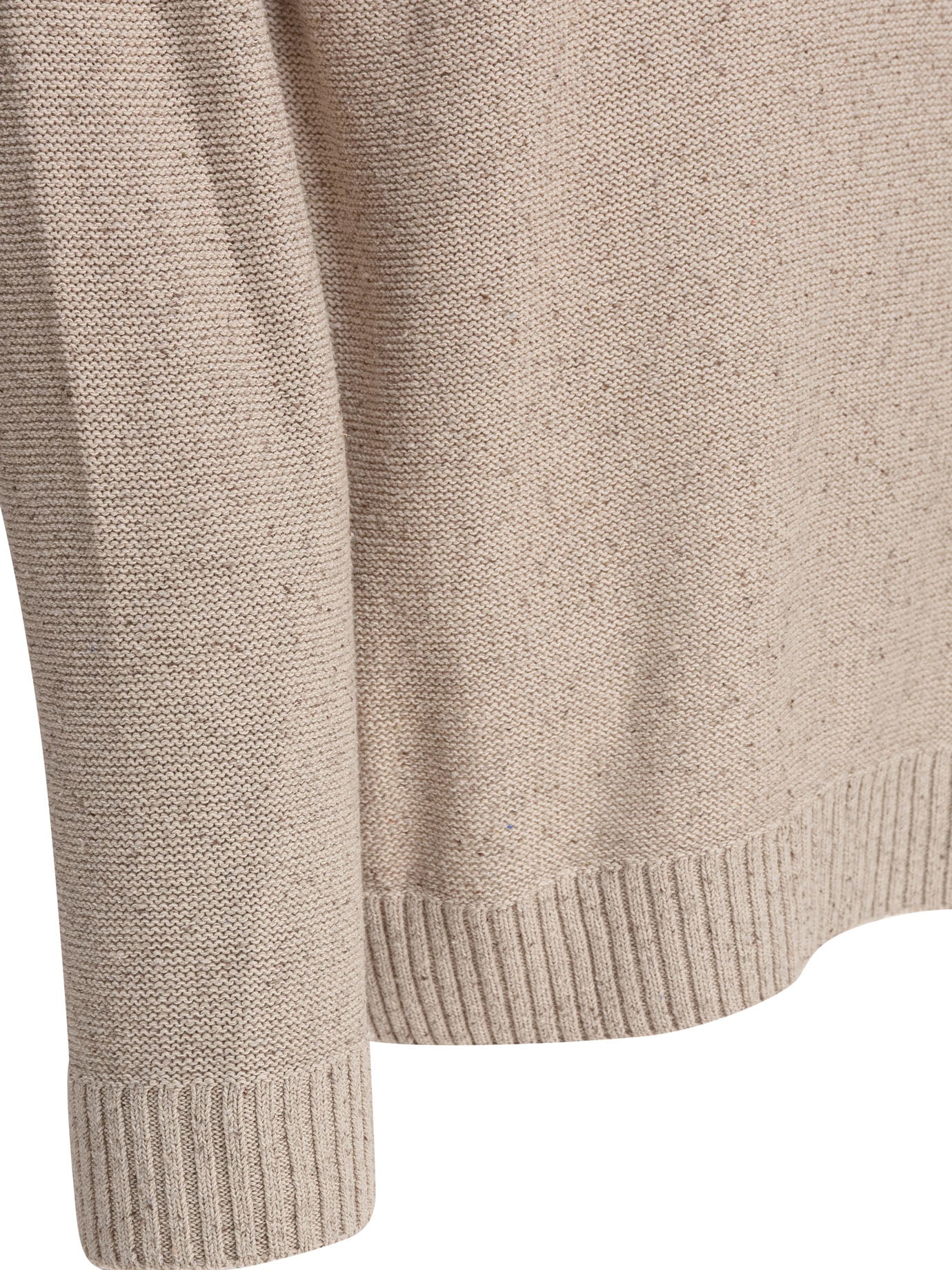 Beams Plus Round Neck Roll Sweater