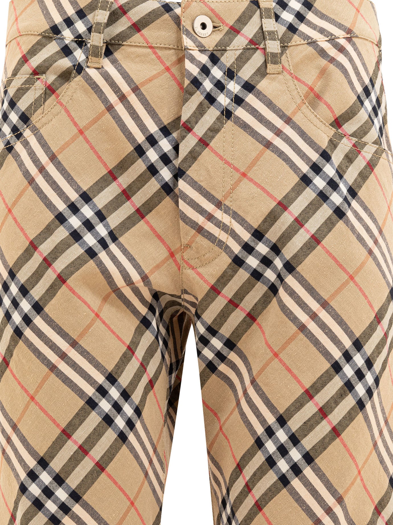 Burberry Check Cargo Trousers