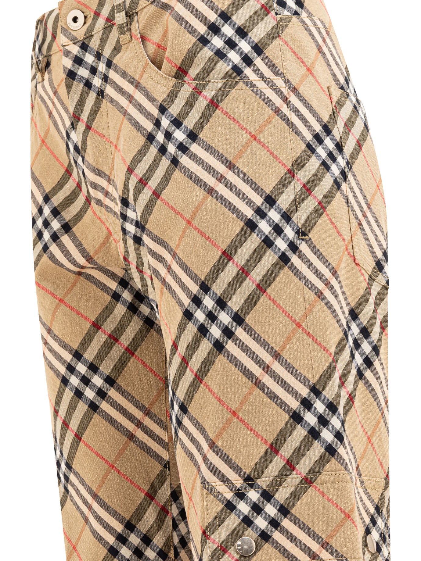Burberry Check Cargo Trousers