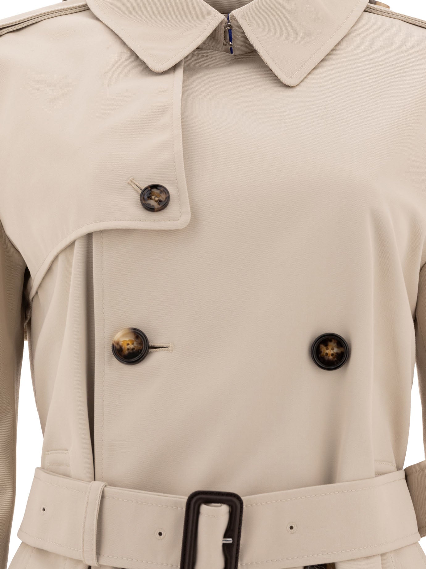 Burberry Cotton Blend Trench Jacket