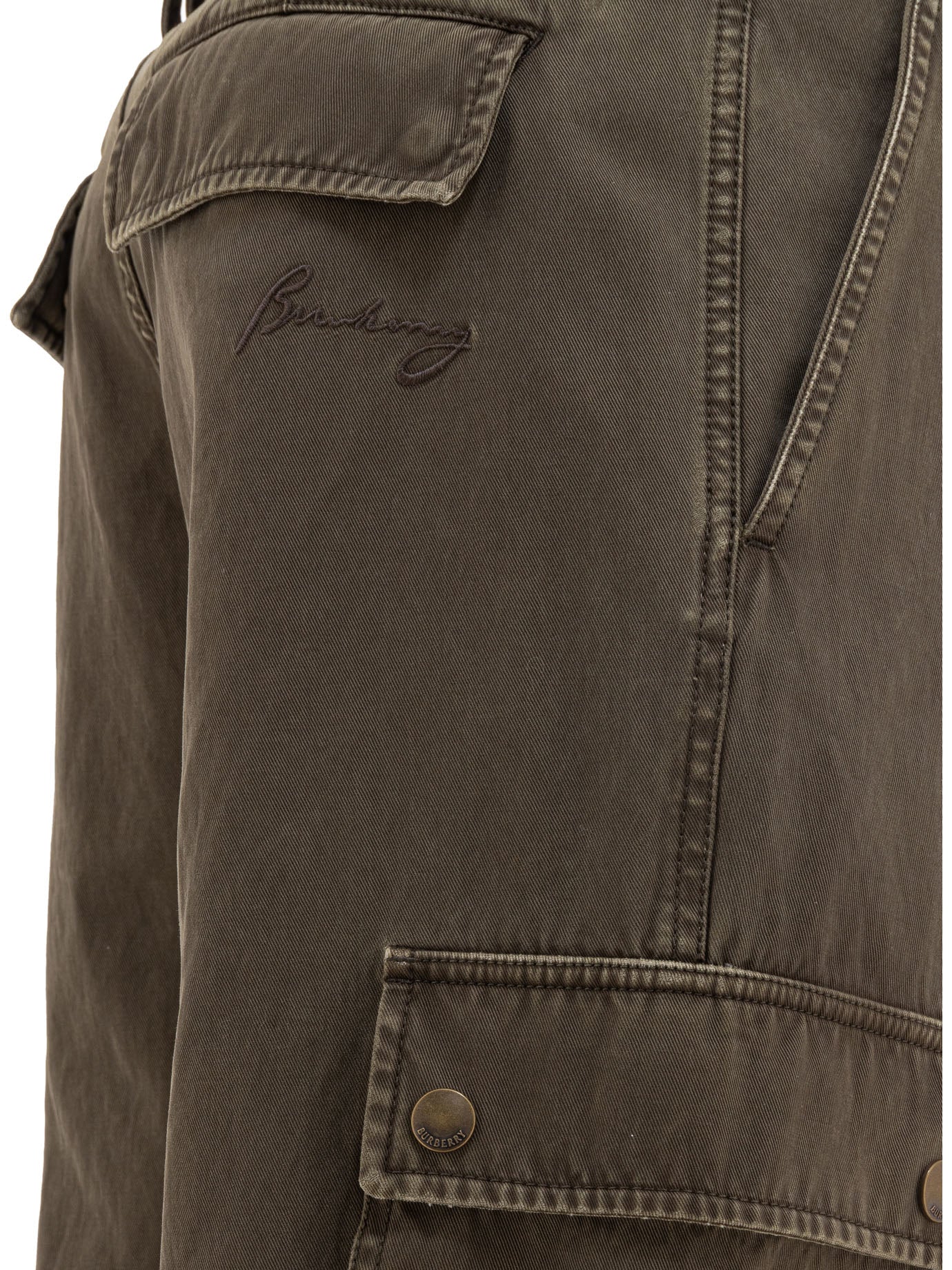 Burberry Gabardine Cargo Trousers