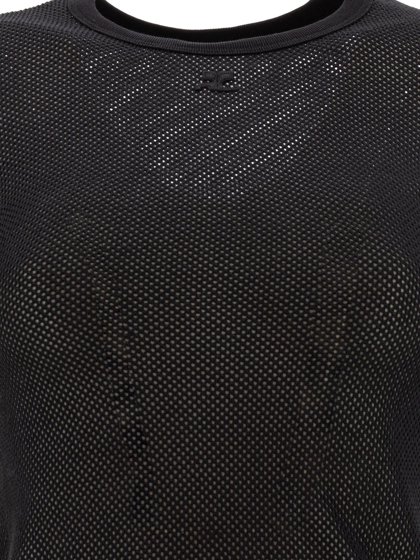 Courrèges Crew-Neck T-Shirt With Logo