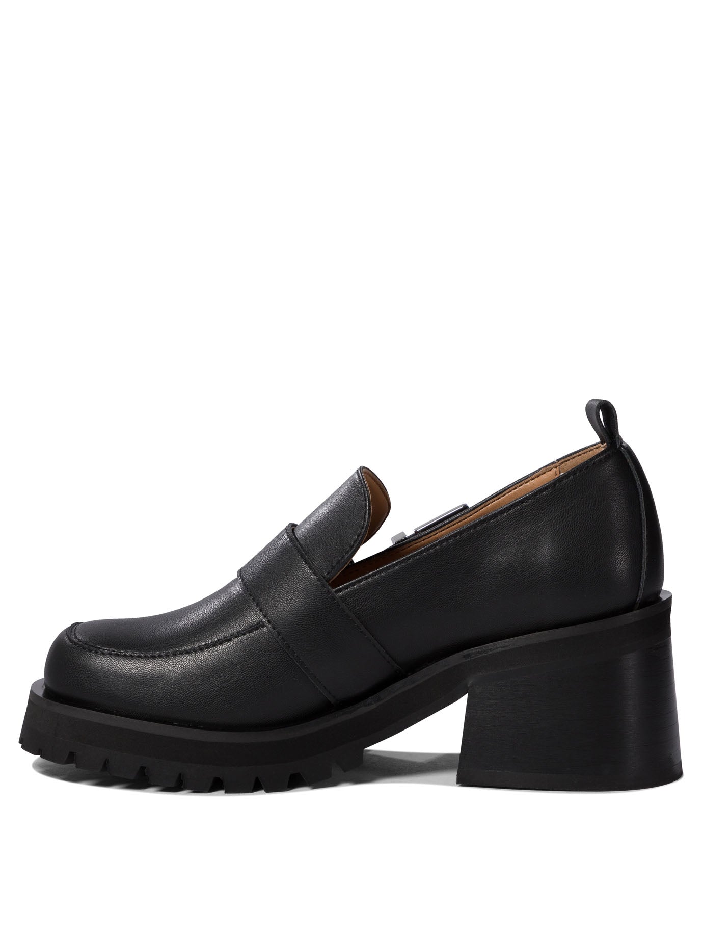 Ganni Loafers With Platform And Buckle