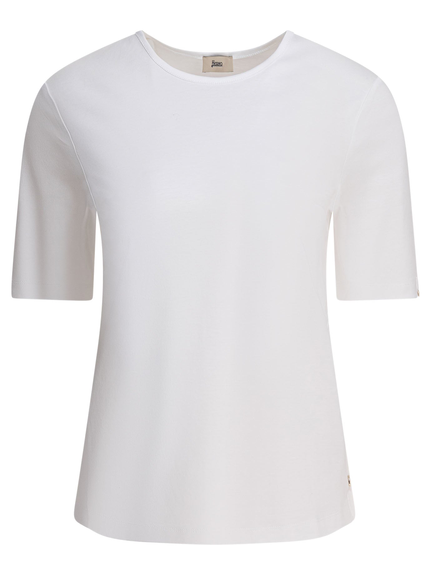 Herno Cotton T-Shirt With Buttons