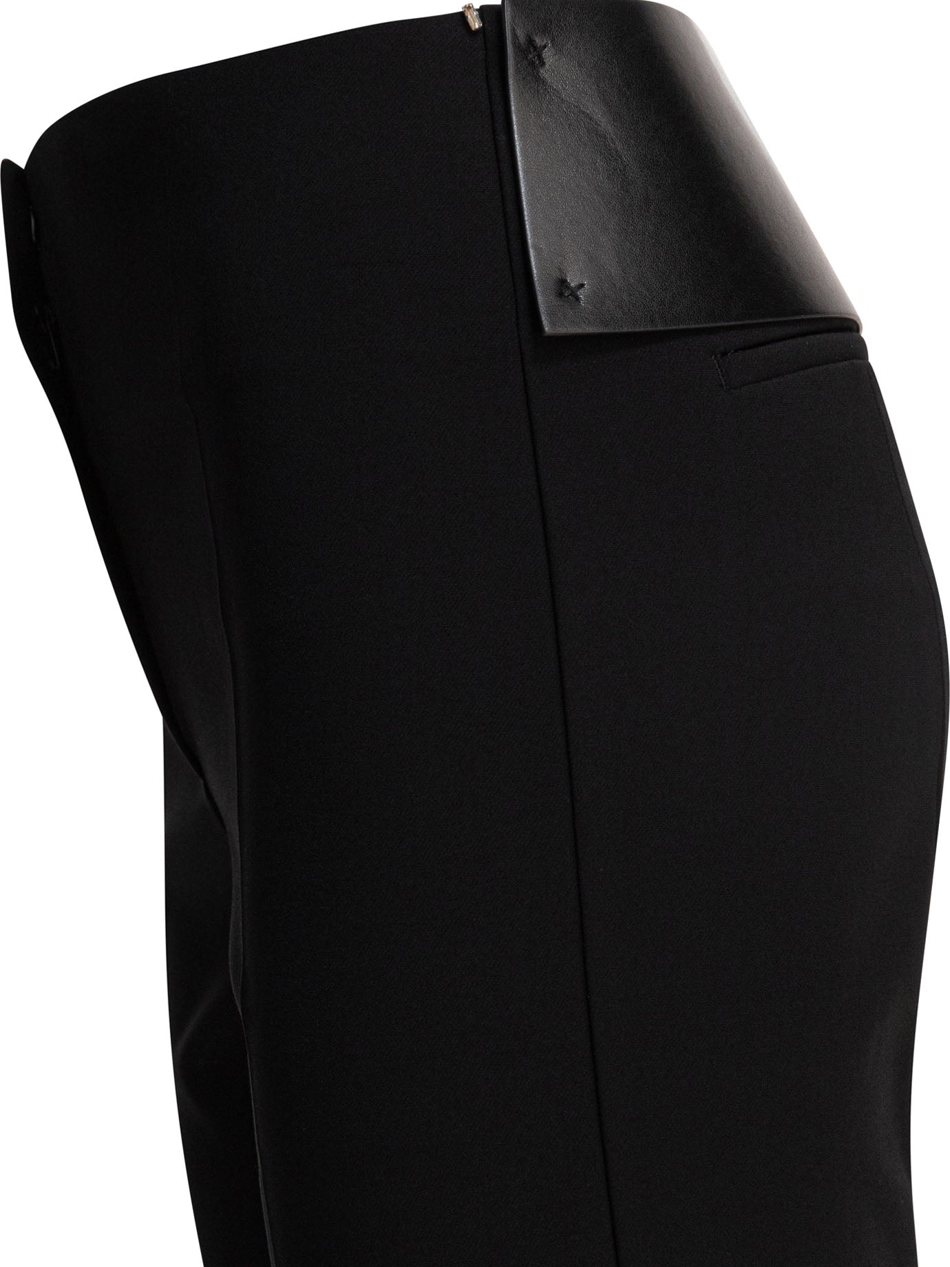 Max Mara Sportmax Flared Pants With Leather Belt
