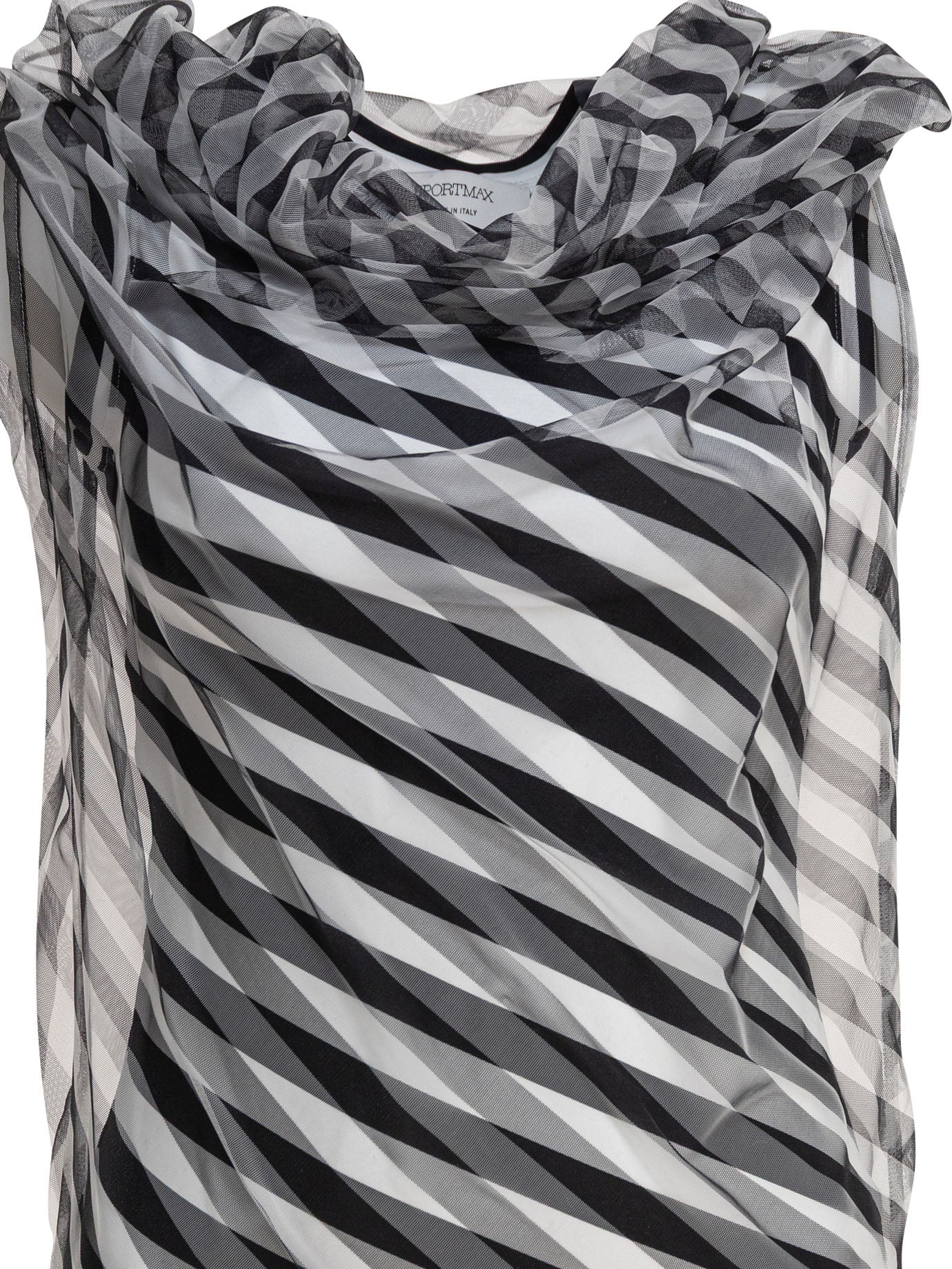 Max Mara Sportmax Draped Striped Dress