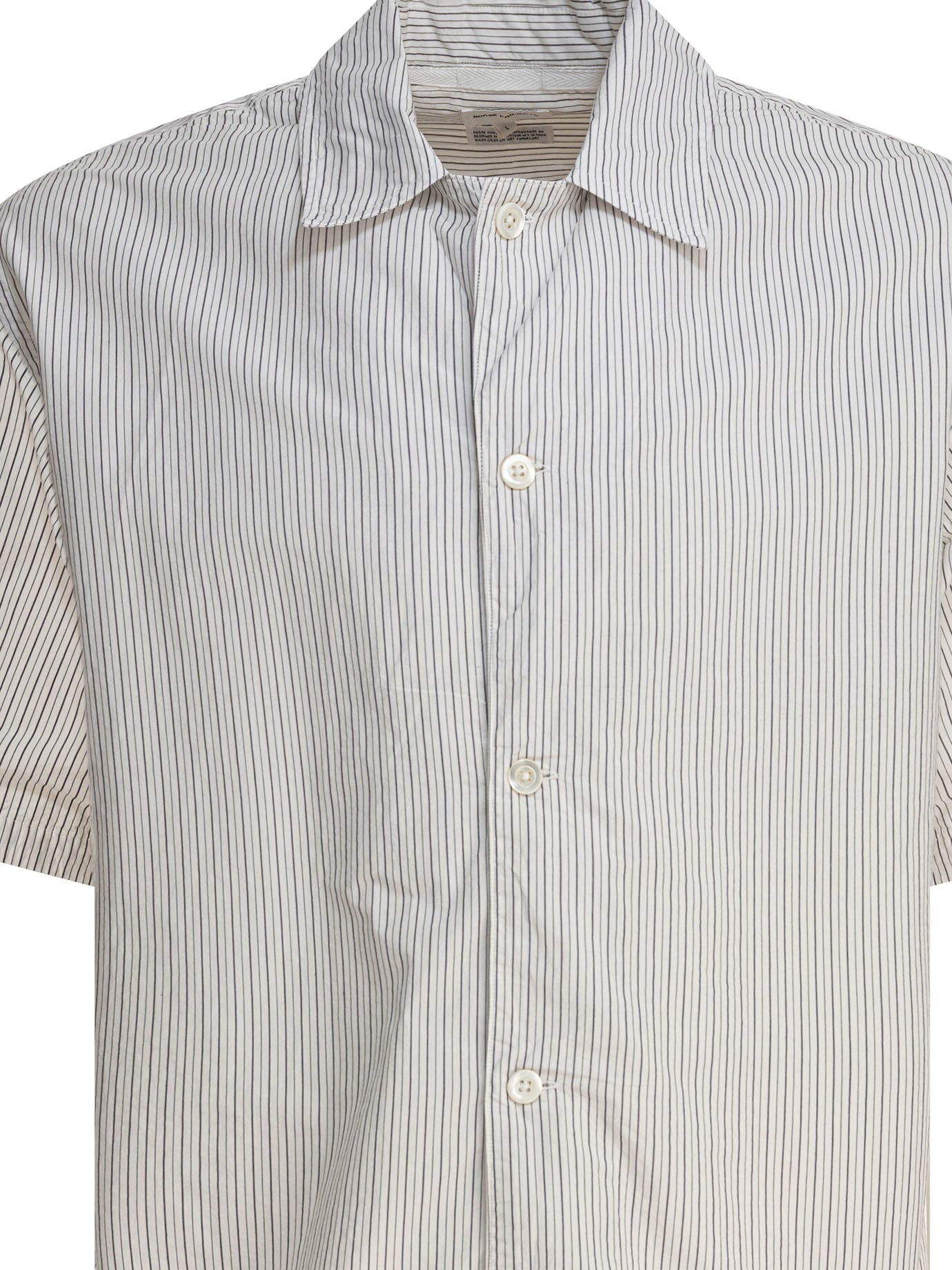 Norse Projects Mads Poplin Stripe Ss Shirt